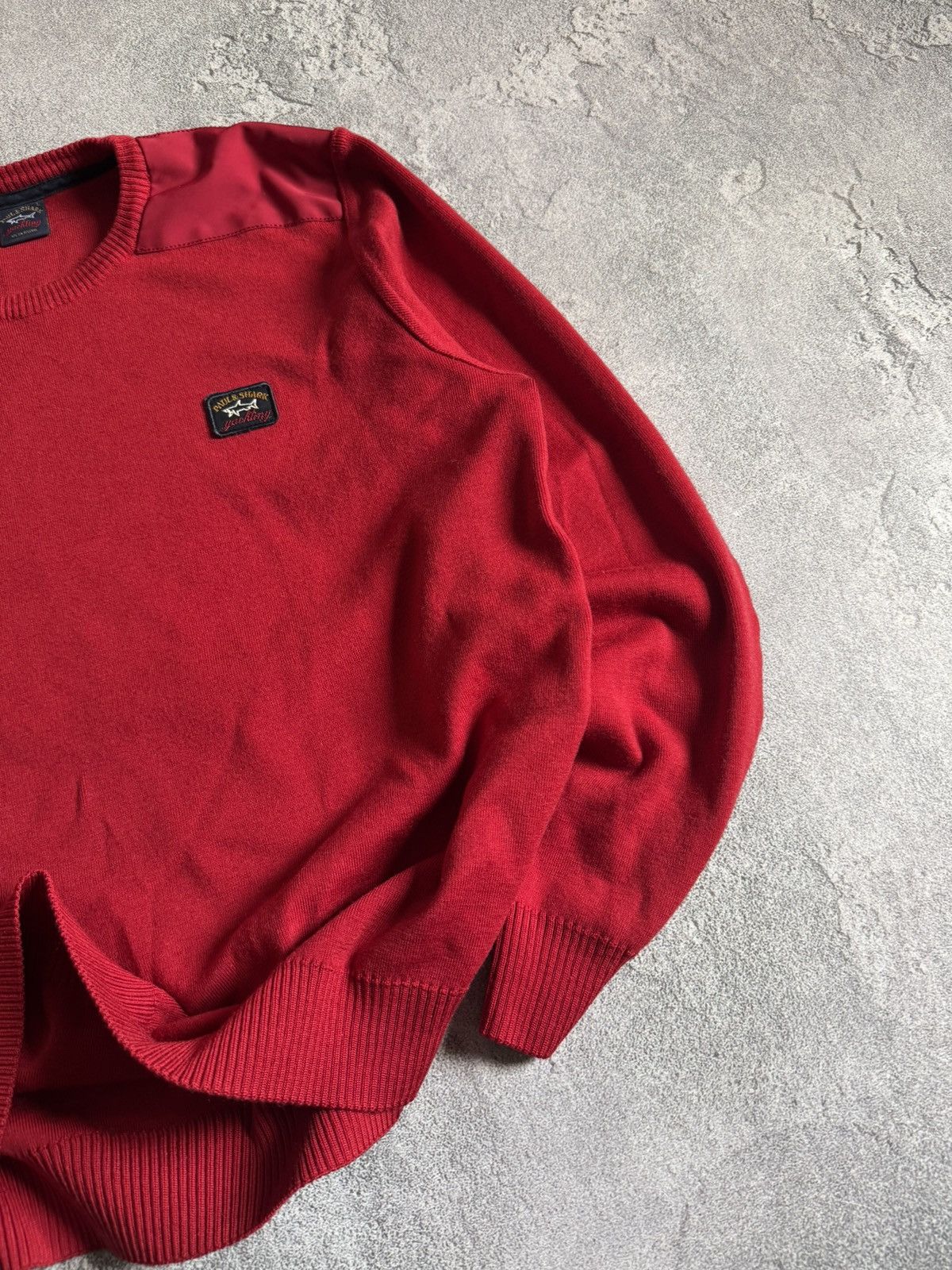 Designer × Paul & Shark Paul & Shark L sweater knitwear crewneck jumper pullover 00s Size US L / EU 52-54 / 3 - 3 Thumbnail