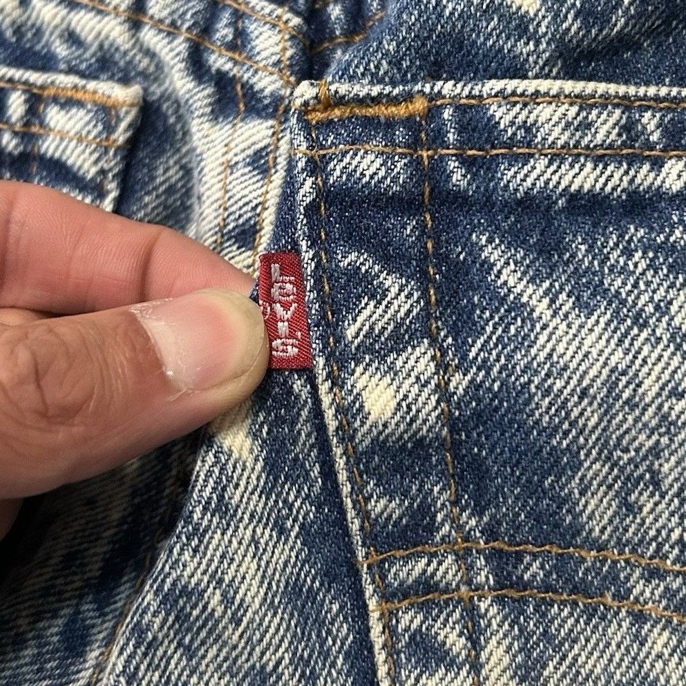 Levi's 70s Acid wash Levis 501 Jeans Student Fit Men 27x30 Straight Size US 27 - 2 Thumbnail