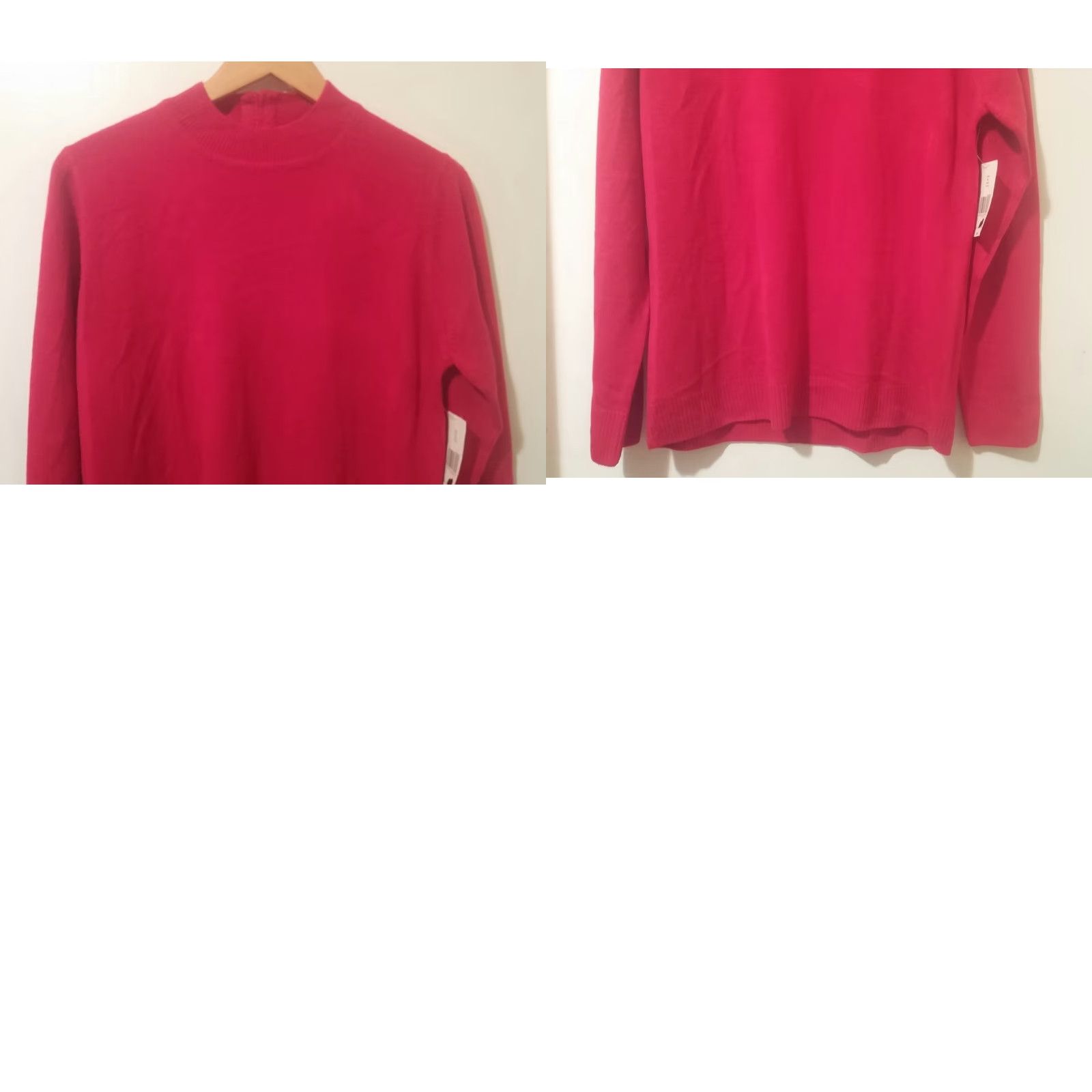 Vintage Kim Rogers Petite Sweater Womens PL Red Cardigan Long Sleeve Pullover Size L / US 10 / IT 46 - 8 Thumbnail