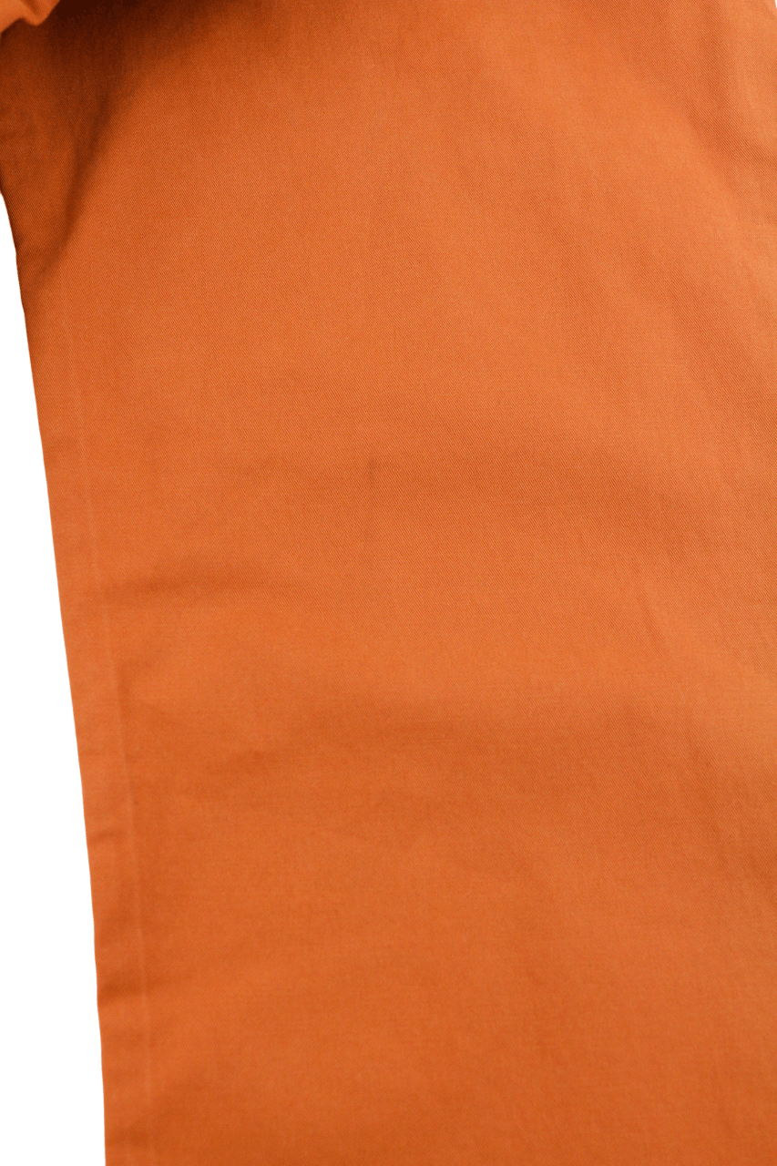 Nudie Jeans KHAKI SLIM W33/L32 Organic Warm Orange Zip Chino 81935 Size US 33 - 9 Thumbnail
