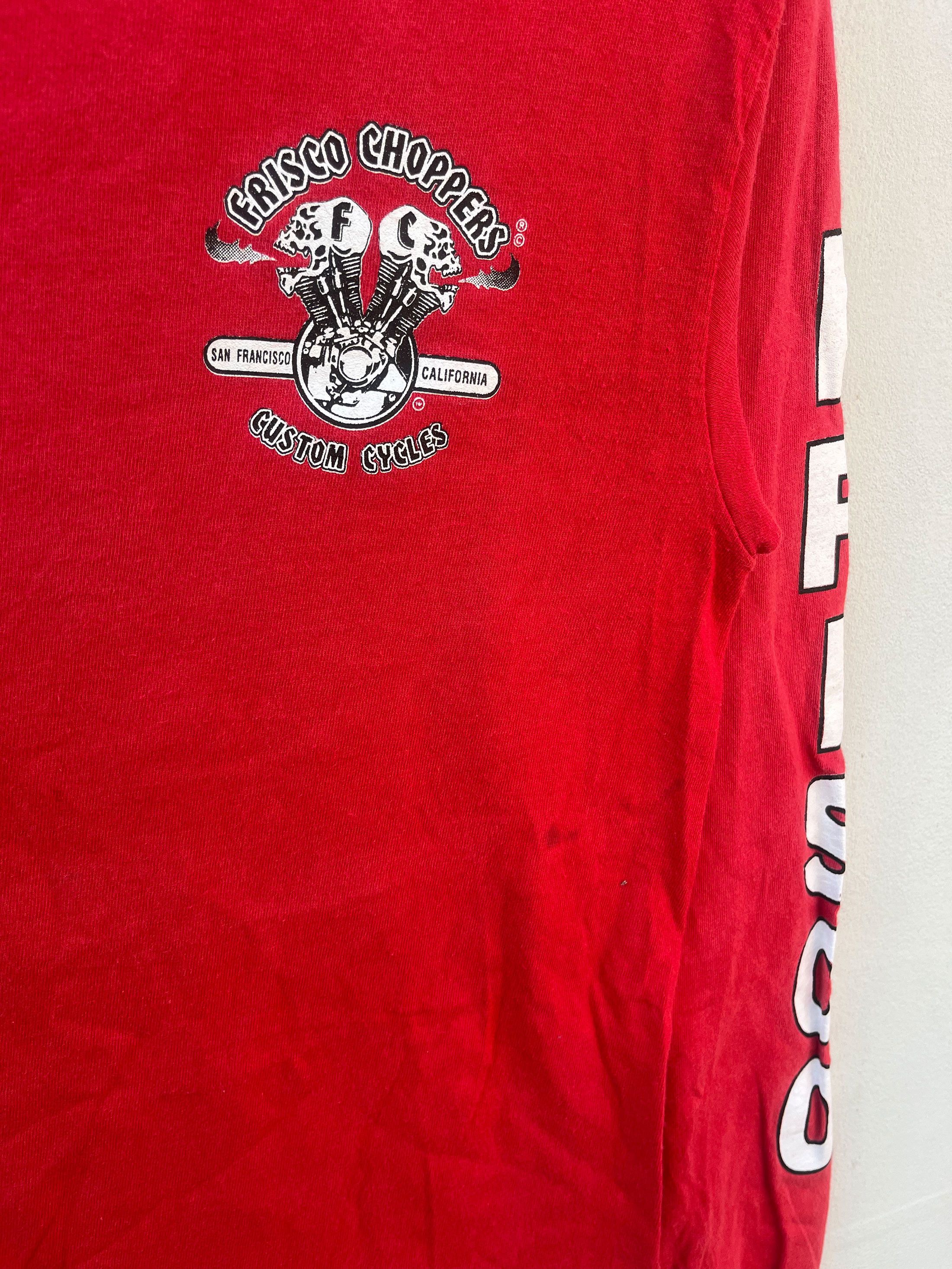 Harley Davidson Vintage Frisco Choppersss Custom Cycles Tear Away 90s 2000s Size US S / EU 44-46 / 1 - 3 Thumbnail