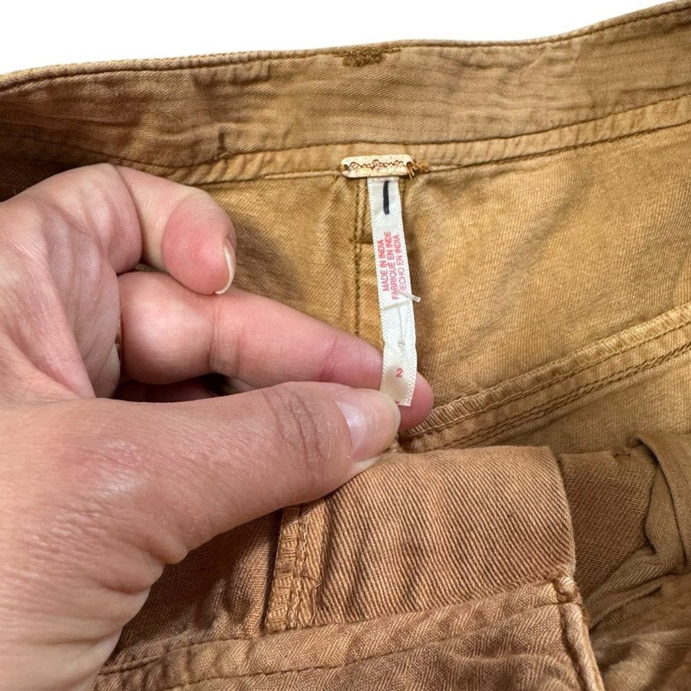 Free People New Free People Nora Mini Trouser Tan Shorts Size 2 Size 26" / US 2 / IT 38 - 6 Thumbnail