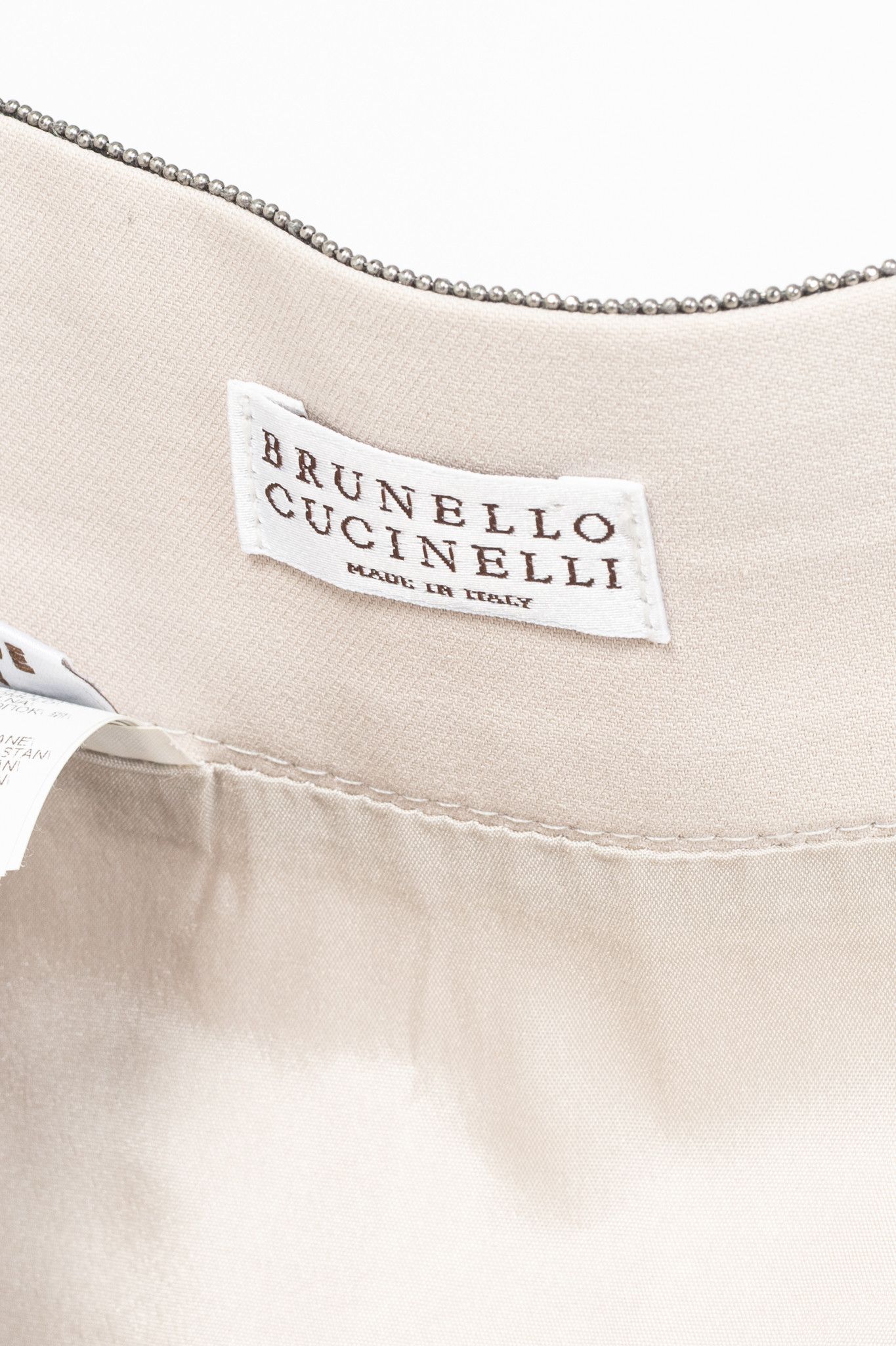 Brunello Cucinelli Brunello Cucinelli SS15 Cotton Monili-Waist Pencil Skirt Size 28" / US 6 / IT 42 - 7 Thumbnail