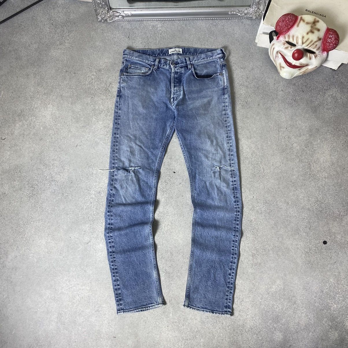 Stone Island Vintage Stone Island Jeans Patch Pocket Straight Fit Casual Size US 32 / EU 48 - 7 Thumbnail