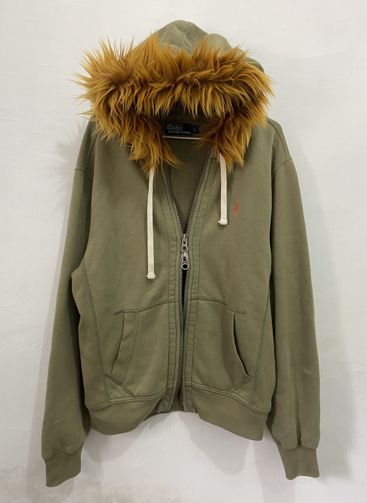 Polo Ralph Lauren 💥Double Zipper💥Polo Ralph Lauren Fur Hoodie LGB style Size US L / EU 52-54 / 3 - 1 Thumbnail