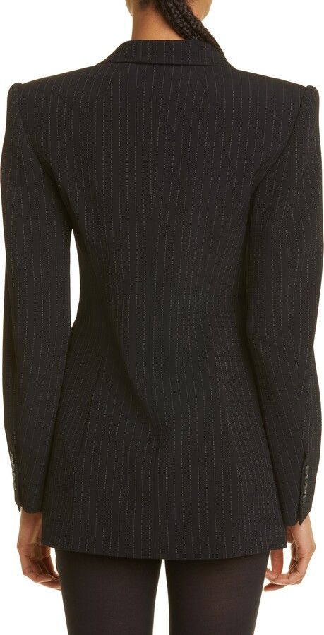 Balenciaga o1in1g1024 SB Hourglass Jacket in Black/White Size M / US 6-8 / IT 42-44 - 4 Thumbnail