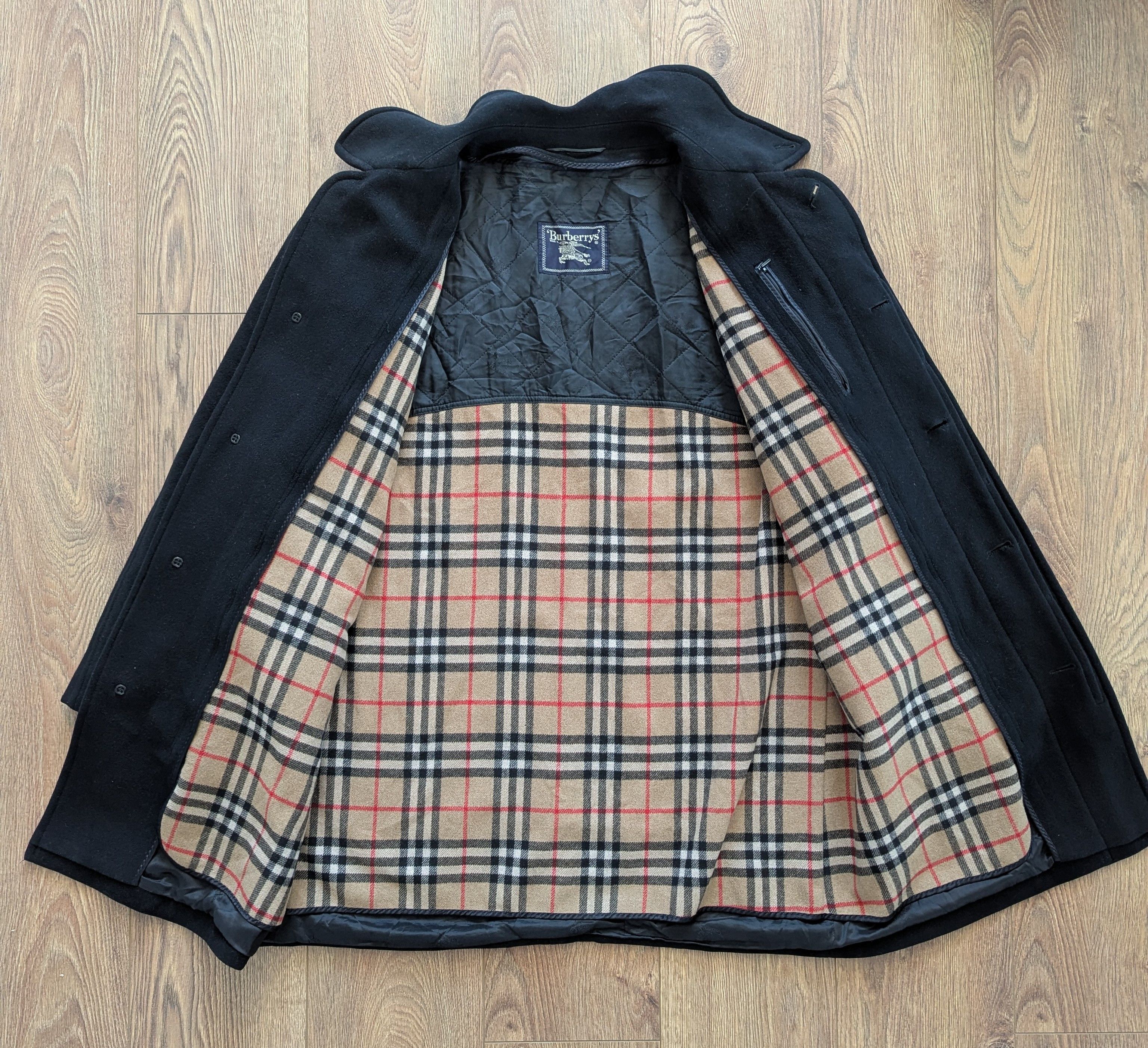 Burberry Vintage BURBERRYS Wool Cashmere Men's Coat + Novachek Lining Size US L / EU 52-54 / 3 - 9 Thumbnail
