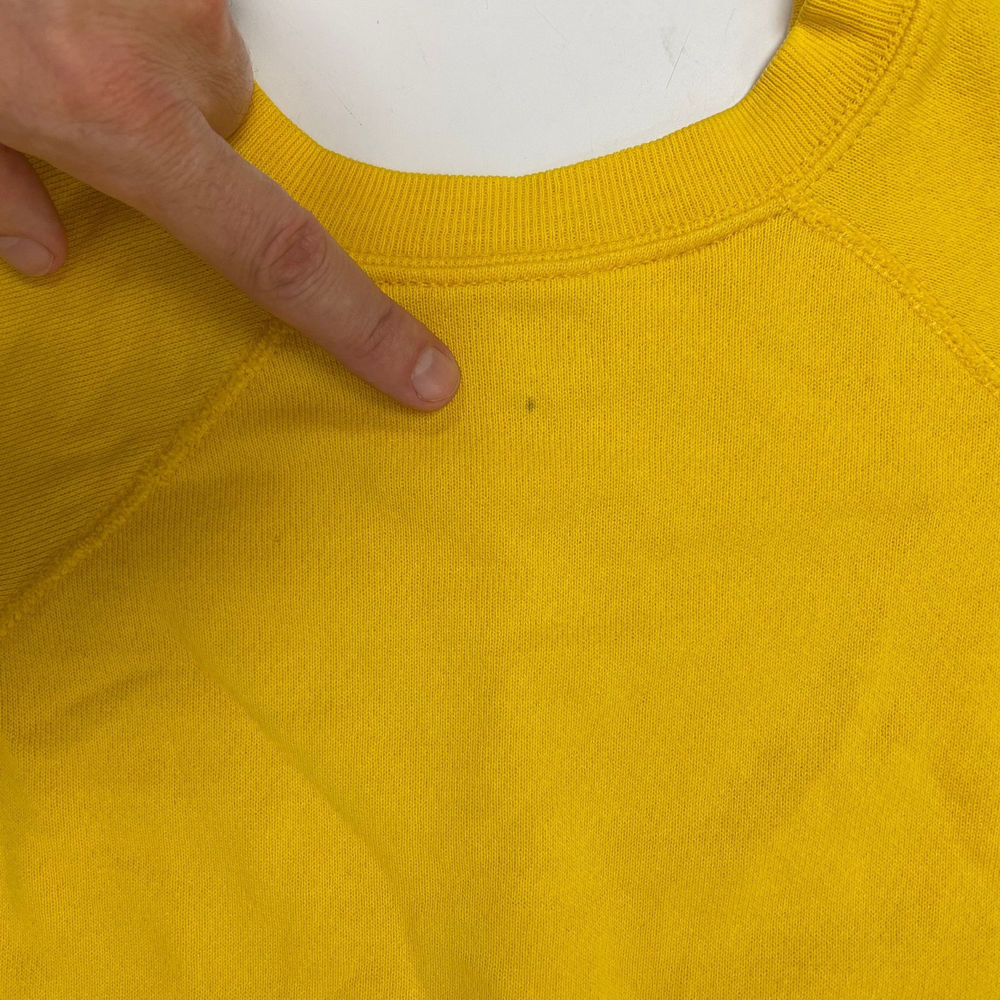 Other VtgTRI BLEND Solid Canary Yellow Pullover RAGLAN Sweatshirt Size US L / EU 52-54 / 3 - 3 Thumbnail