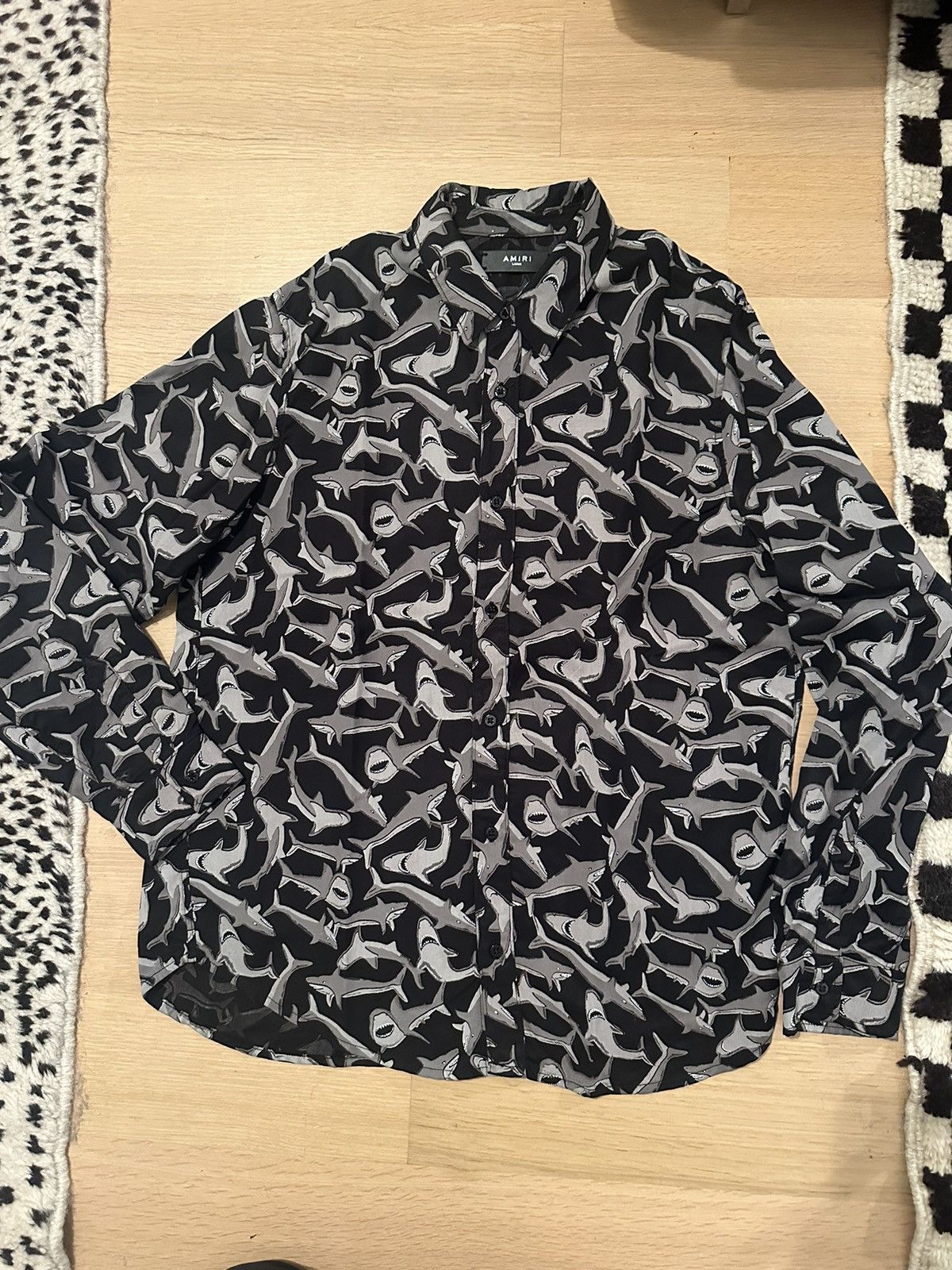 Amiri Shark Pattern Shirt Size US L / EU 52-54 / 3 - 1 Thumbnail