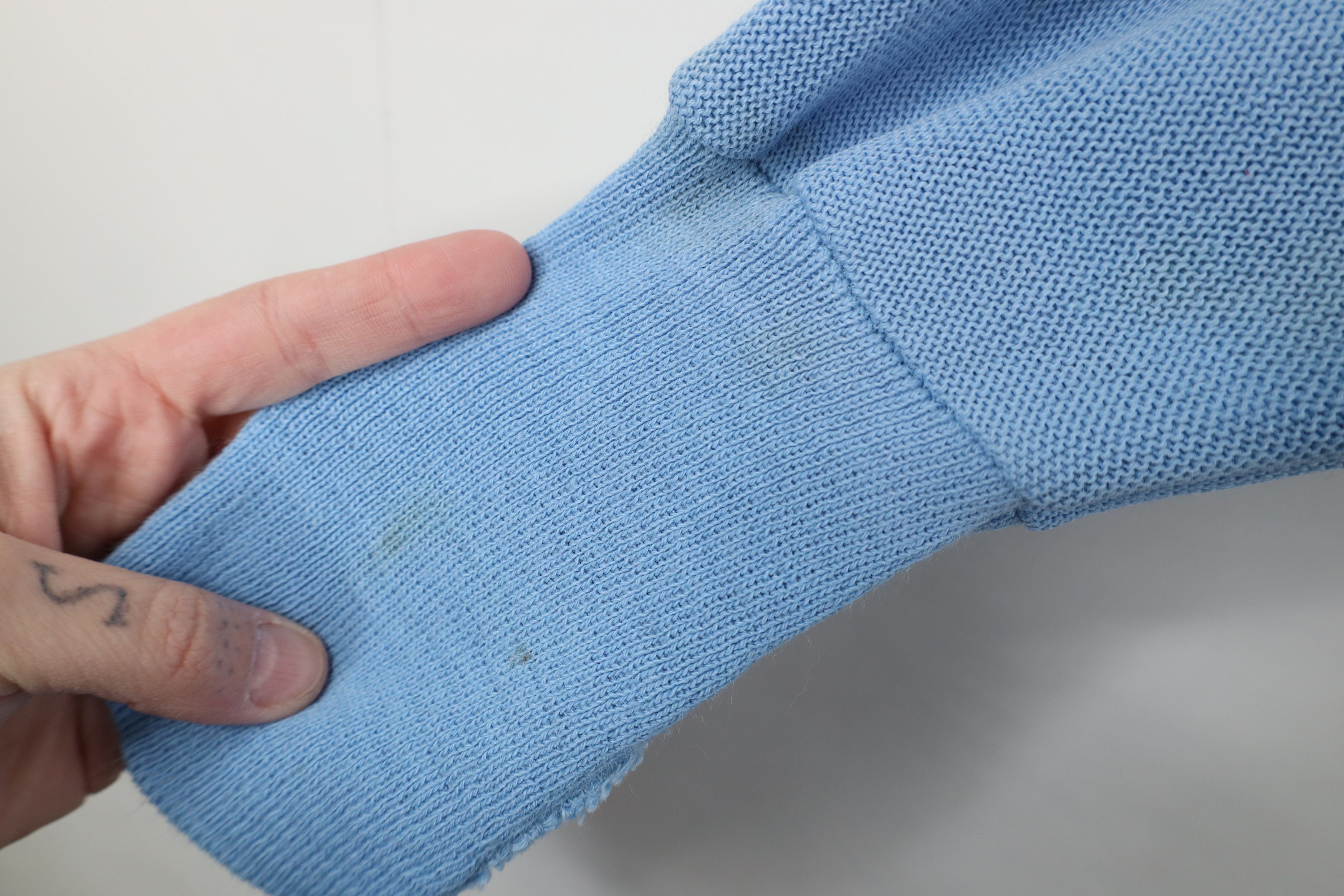 Vintage Vintage 60s 70s Knit Cardigan Sweater Carolina Blue USA Size US S / EU 44-46 / 1 - 8 Thumbnail
