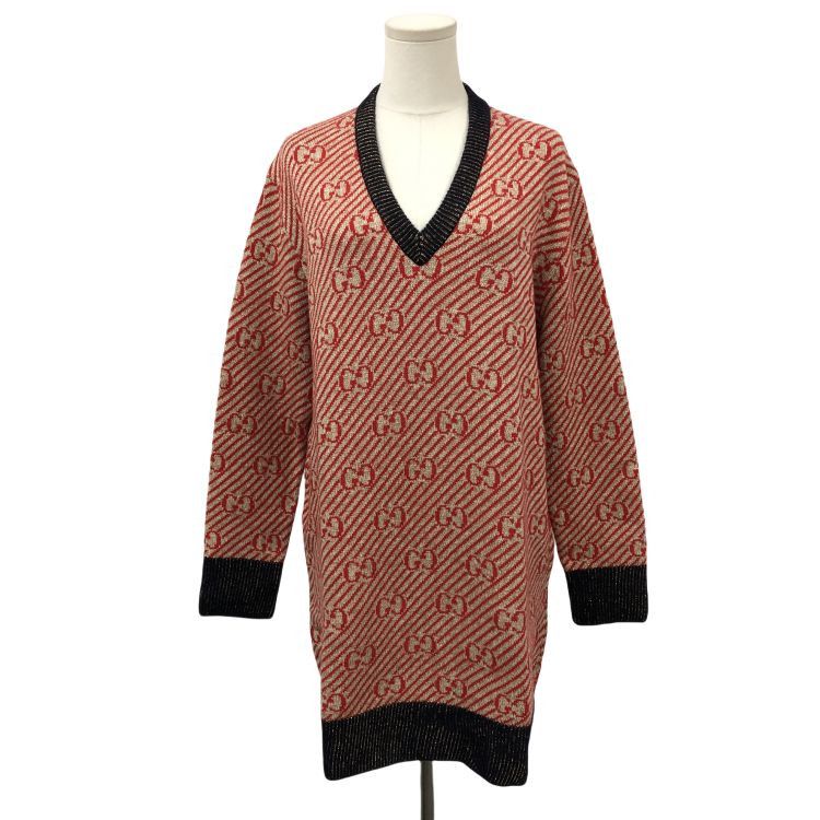 Gucci Gucci GG Metallic Knit Sweater Size M Size M / US 6-8 / IT 42-44 - 1 Thumbnail
