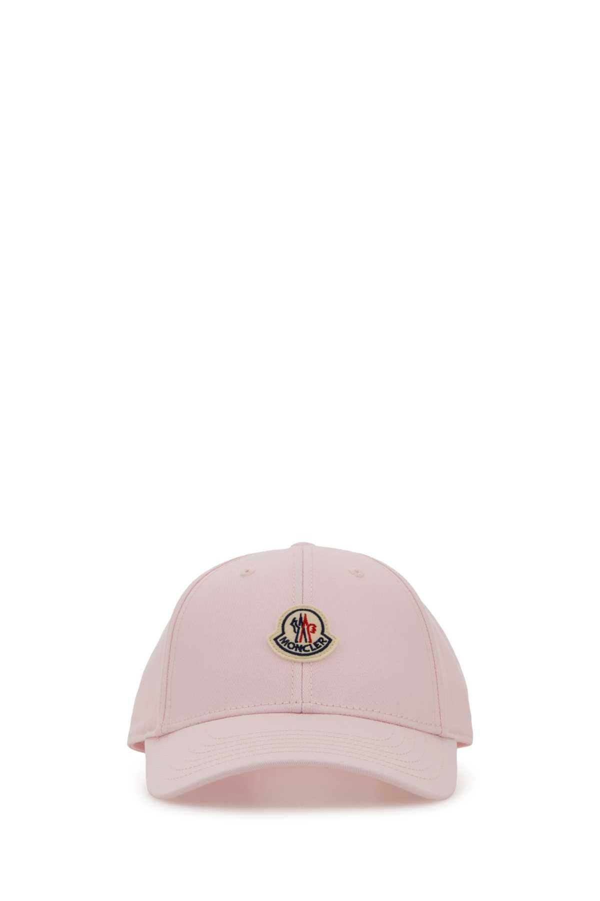 Moncler Pink Cotton Baseball Cap Size ONE SIZE - 1 Thumbnail