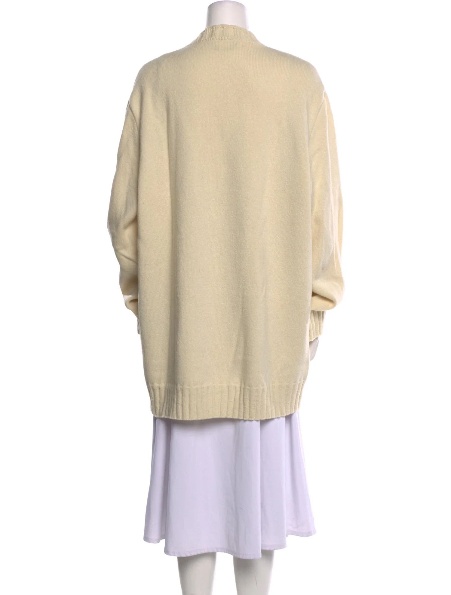 Andy Warhol × Calvin Klein 205W39NYC o1tko11025 Andy Warhol Warhol Intarsia Sweater Light Beige Size S / US 4 / IT 40 - 3 Thumbnail