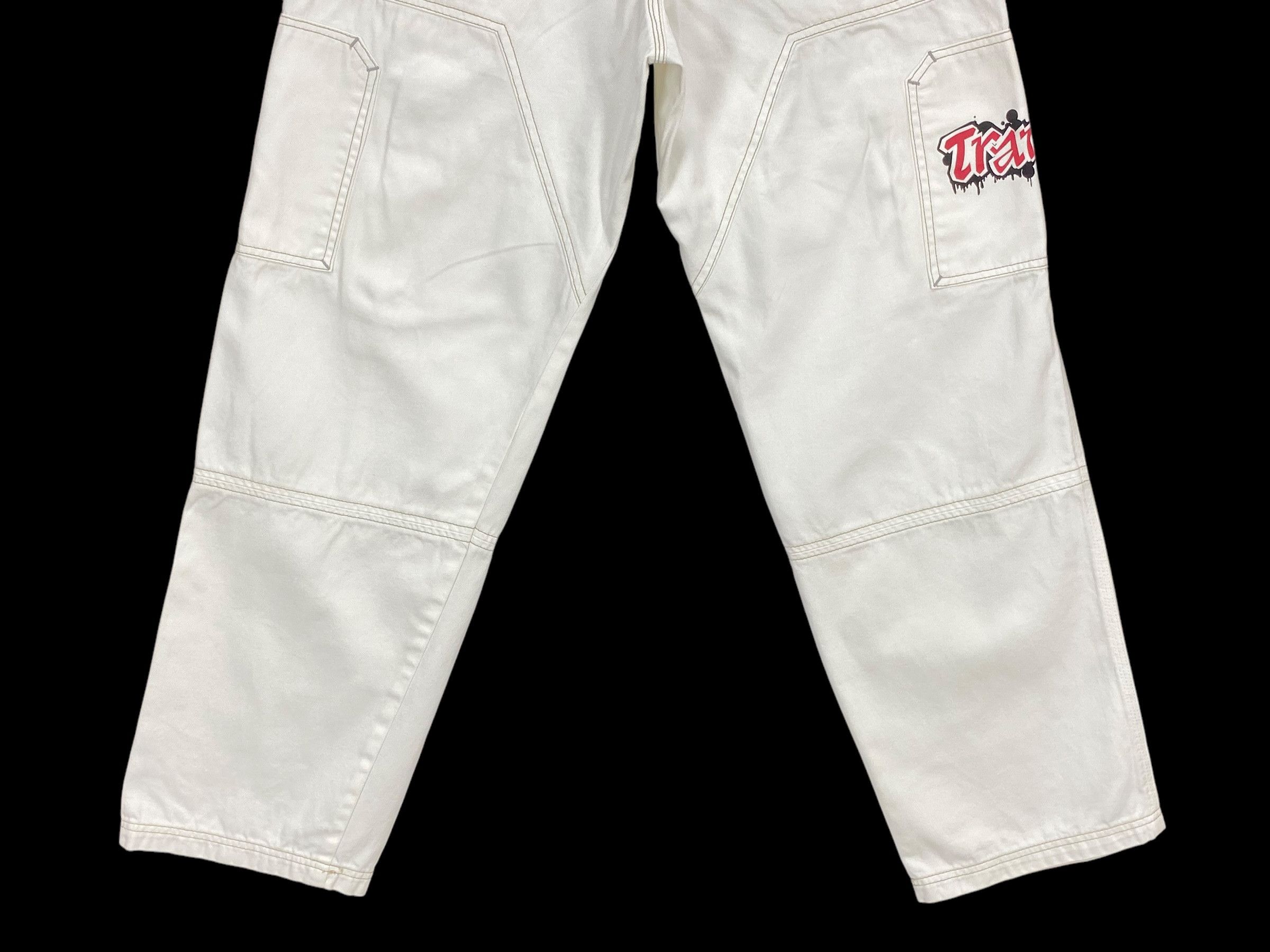 Japanese Brand Transer Loose Cropped Patchwork Denim Jeans Size US 28 / EU 44 - 6 Thumbnail