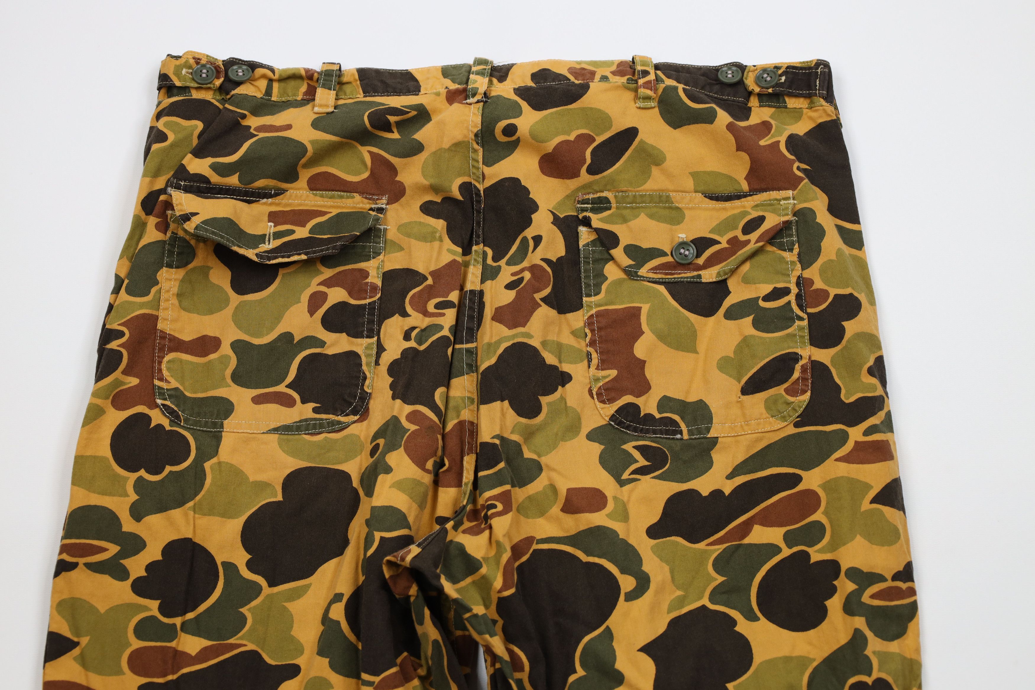 Vintage Vintage 60s 70s Streetwear Camouflage Wide Leg Pants USA Size US 34 / EU 50 - 12 Thumbnail