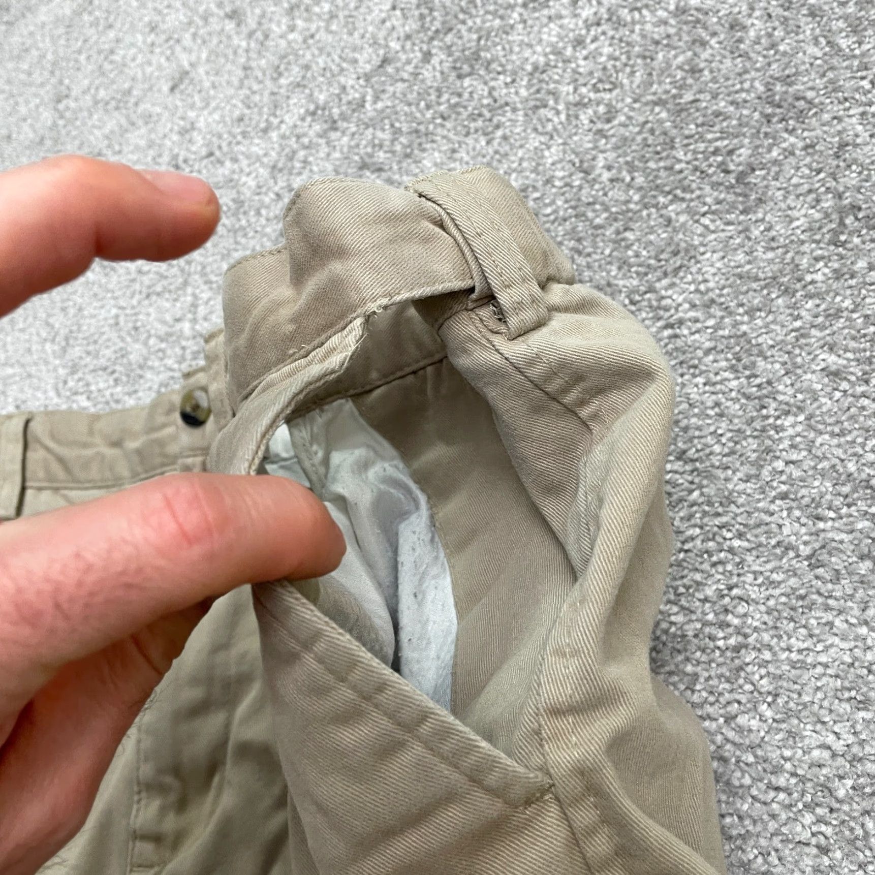 Cotton Traders Cotton Traders Mens Khaki Chino Pants 36 Regular Straight Leg Brown Beige Workwear Casual Outdoor Trousers Size US 36 / EU 52 - 6 Thumbnail