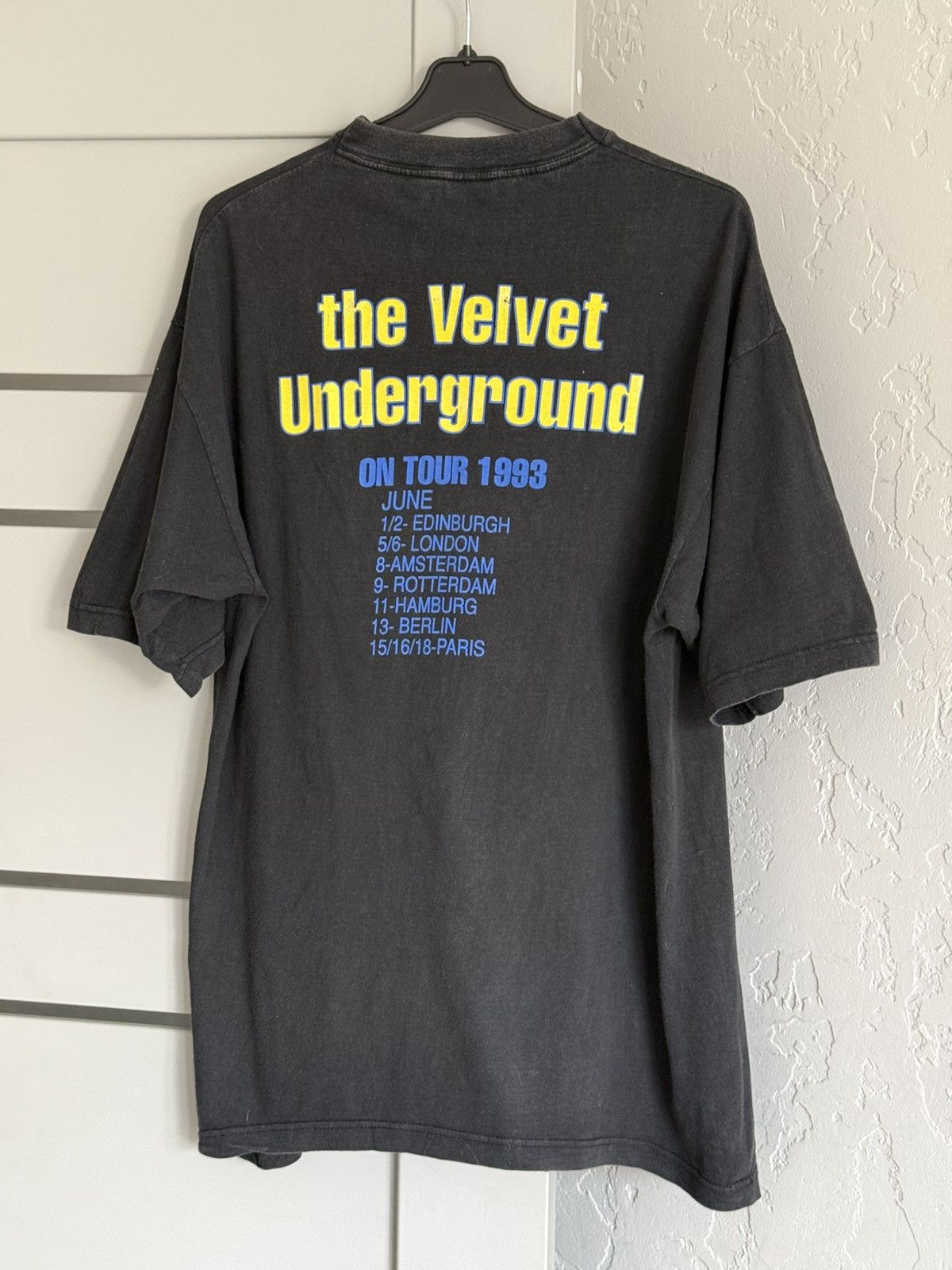 Vintage Vintage 1993 The Velvet Underground Tour T-Shirt Size US XL / EU 56 / 4 - 3 Thumbnail