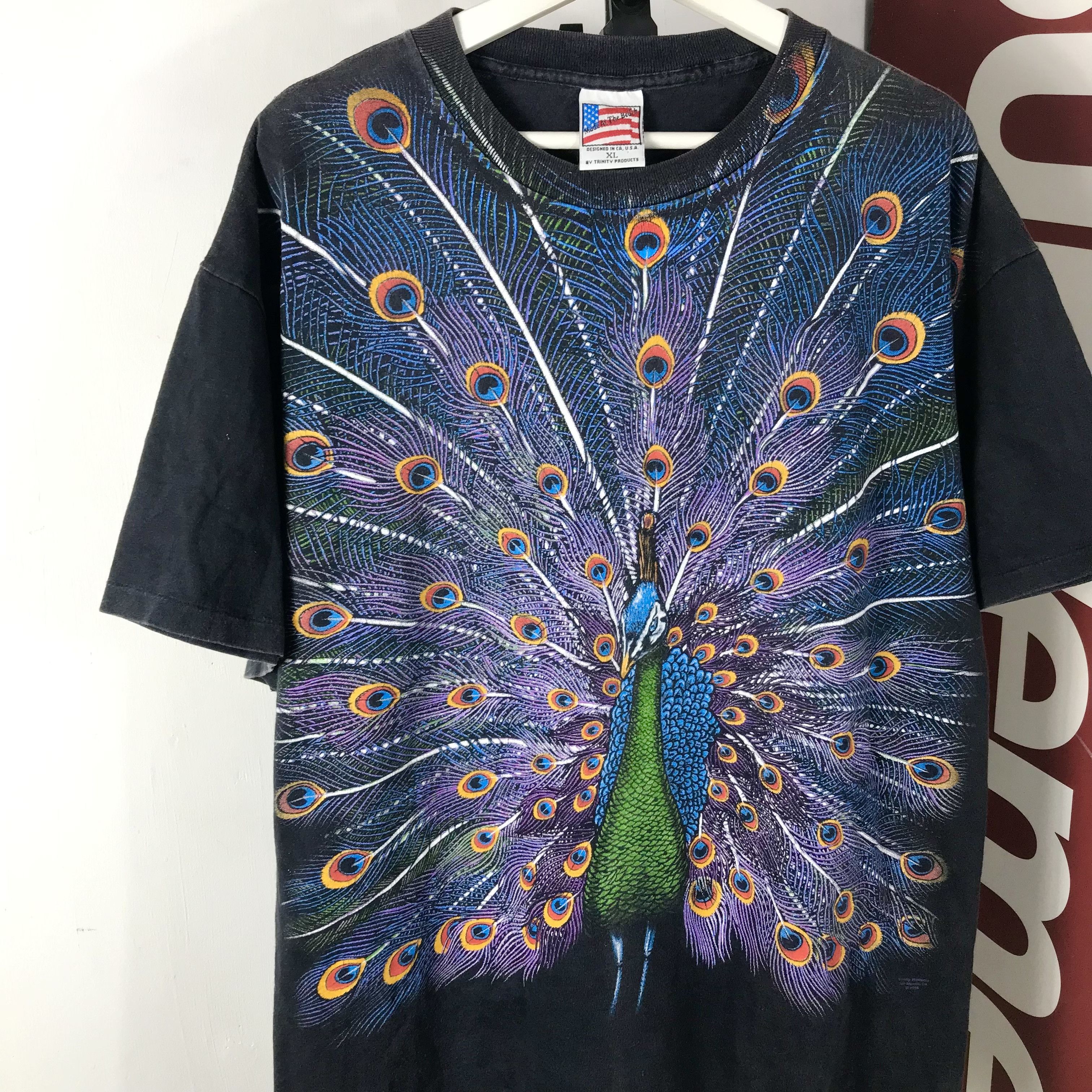 Habitat Rare 90s peacock habitat all overprint shirt liquid blue Size US XL / EU 56 / 4 - 3 Thumbnail