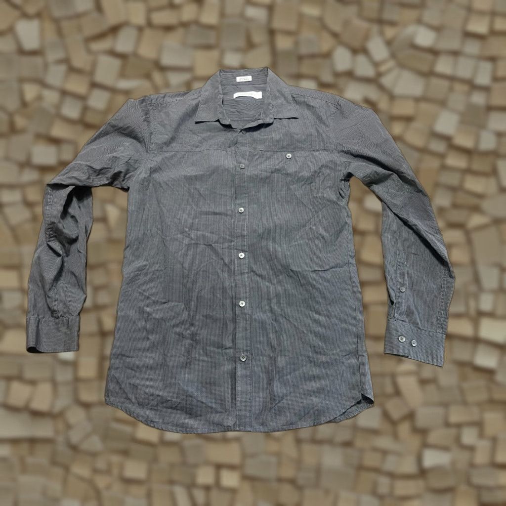 Calvin Klein Calvin Klein Shirt Mens Size Small Grey Long Sleeve Button Up Shirt Size US S / EU 44-46 / 1 - 1 Thumbnail