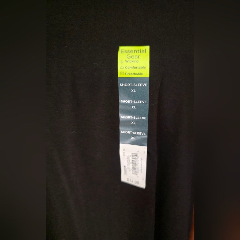 Tek Gear Tek Gear Essential Black Moisture Wicking Tee NWT Size XL / US 12-14 / IT 48-50 - 2 Thumbnail