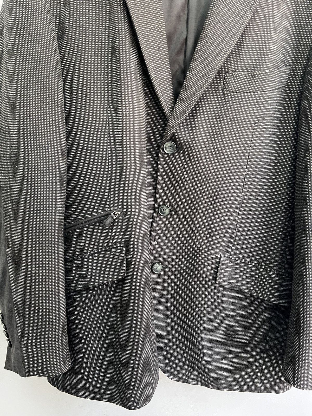 Balmain Vintage 3 button Balmain blazer jacket gray Size 52R - 3 Thumbnail