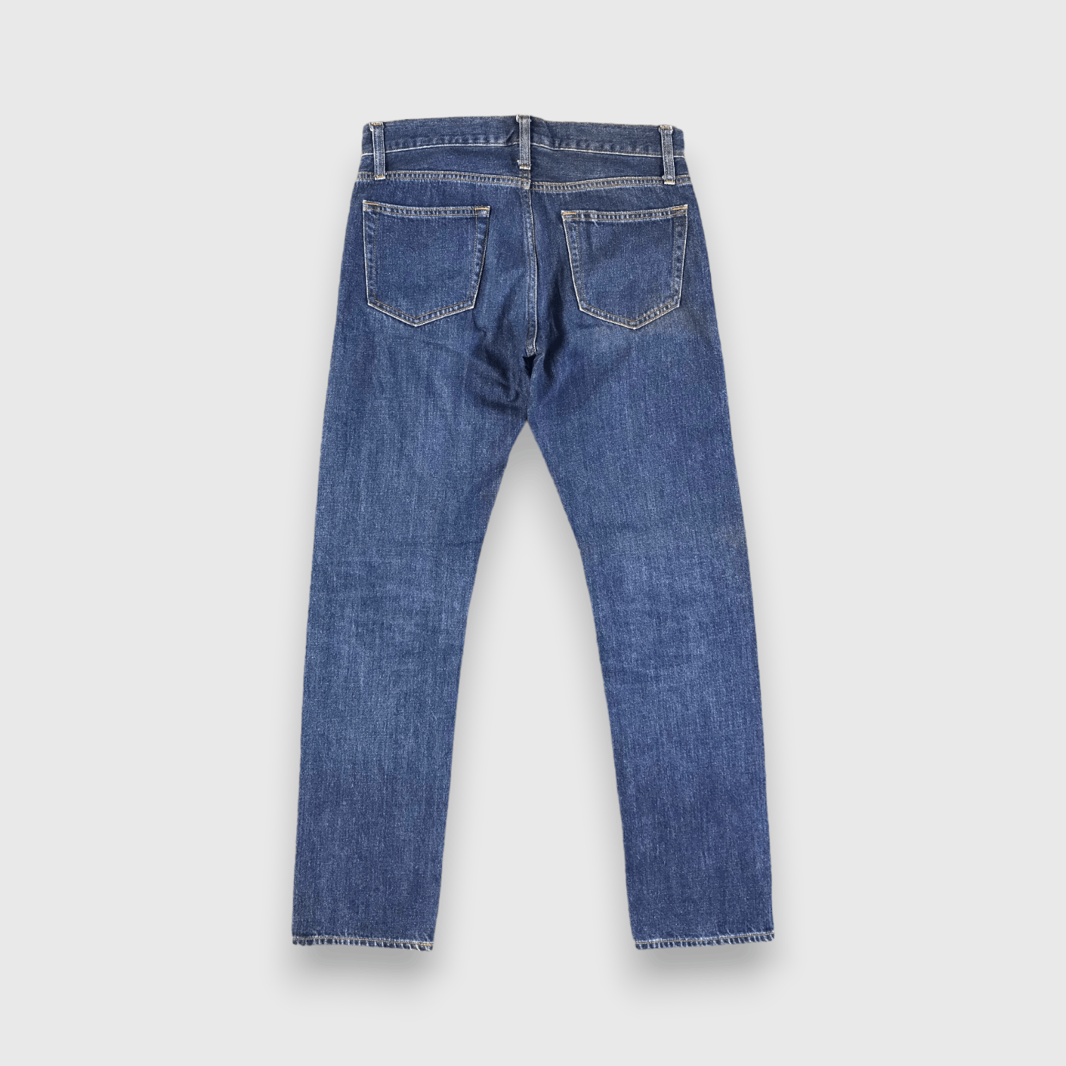 Japanese Brand Blue Wash Uniqlo Jeans Straight Redline Denim -J2715 Size US 31 - 2 Thumbnail