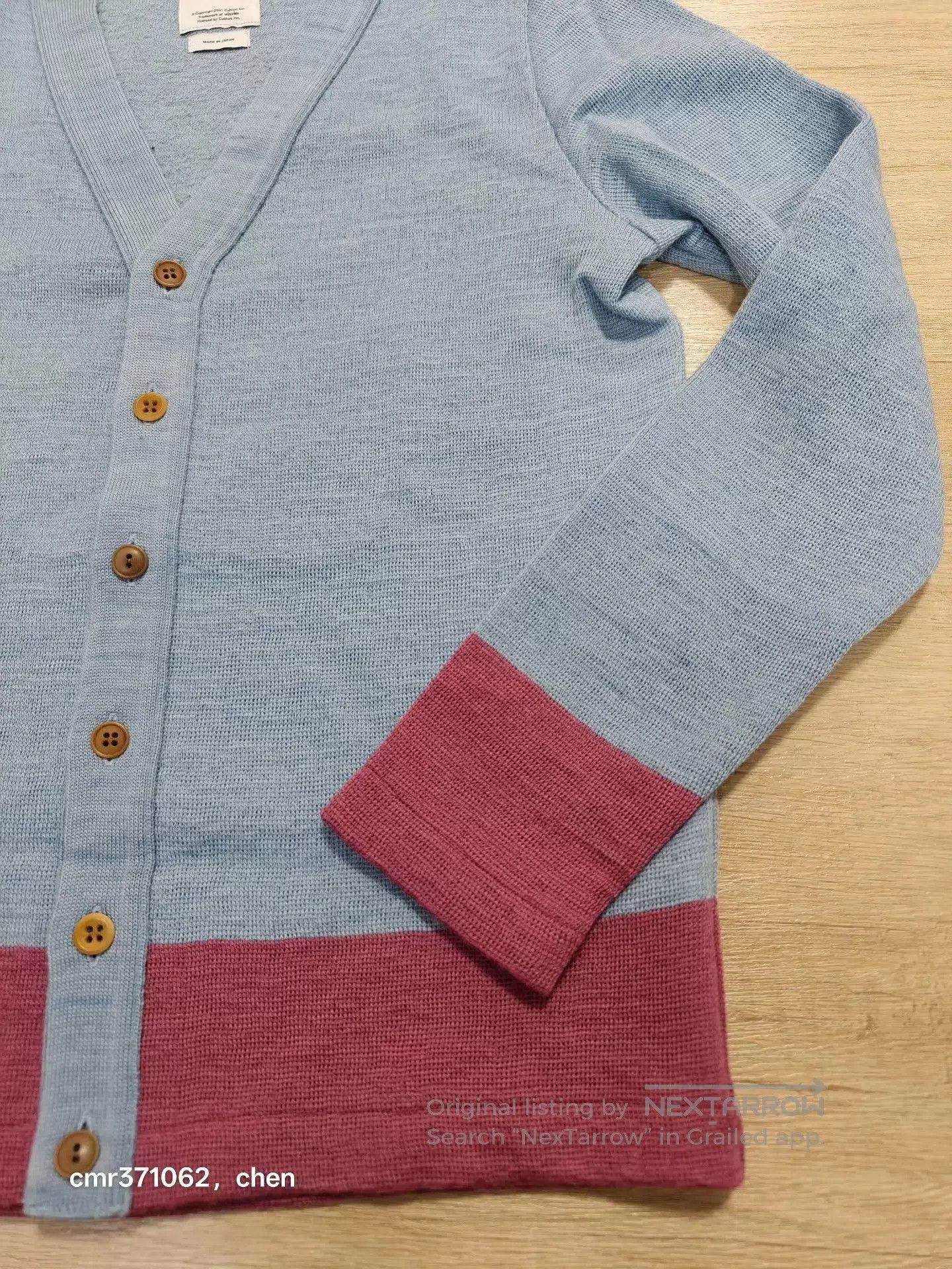 Visvim Blue Long Sleeve Button Cardigan. Size US M / EU 48-50 / 2 - 4 Thumbnail