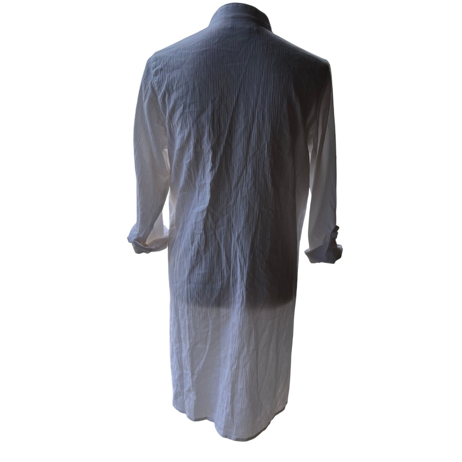 Other × Vintage The Tog Shop Y2K Vintage White Linen Mandarin Dress Small Size S / US 4 / IT 40 - 6 Thumbnail