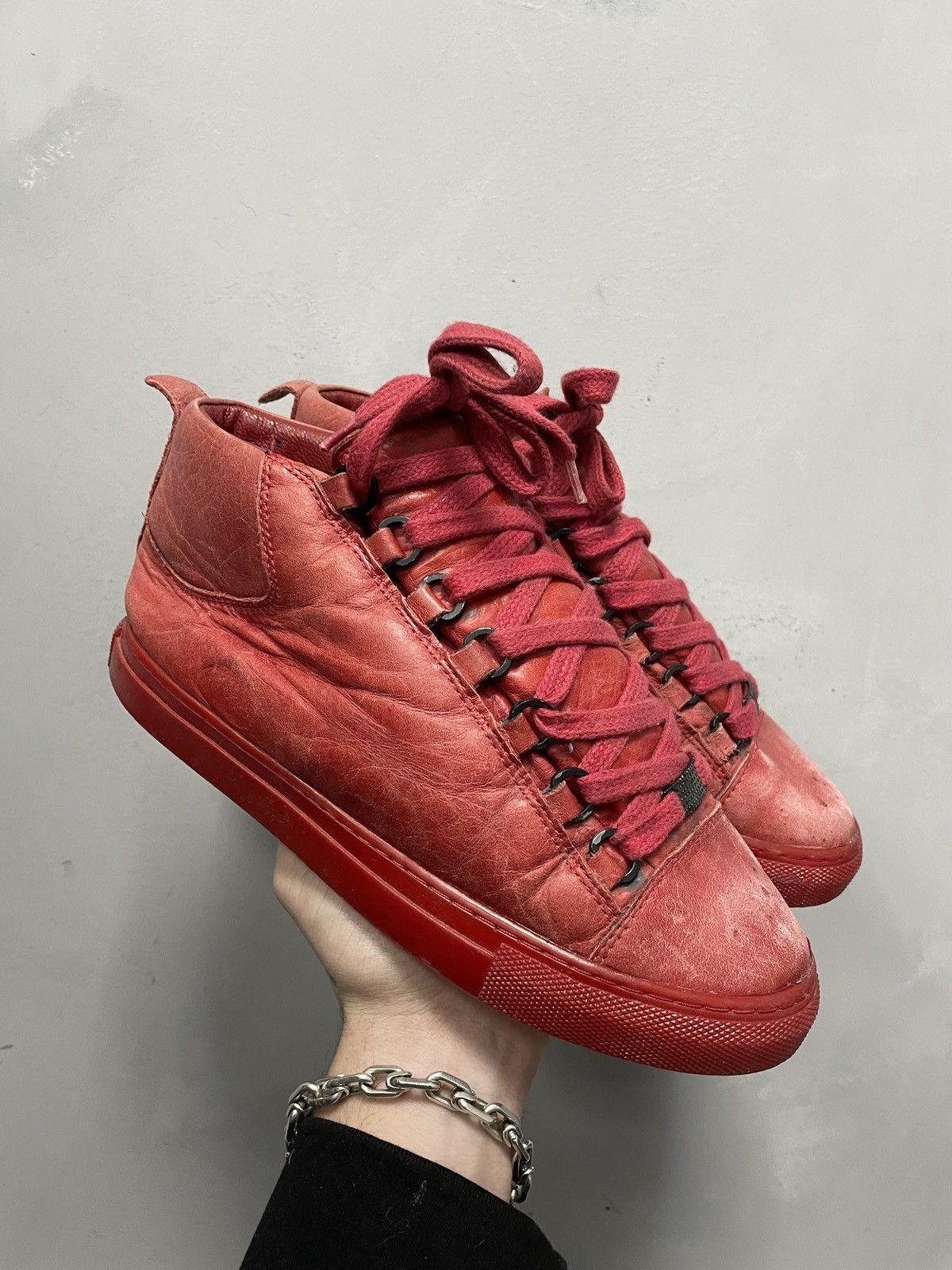 If Six Was Nine Rare leather arena boots Balenciaga style y2k opium hype Size US 7 / EU 40 - 1 Thumbnail