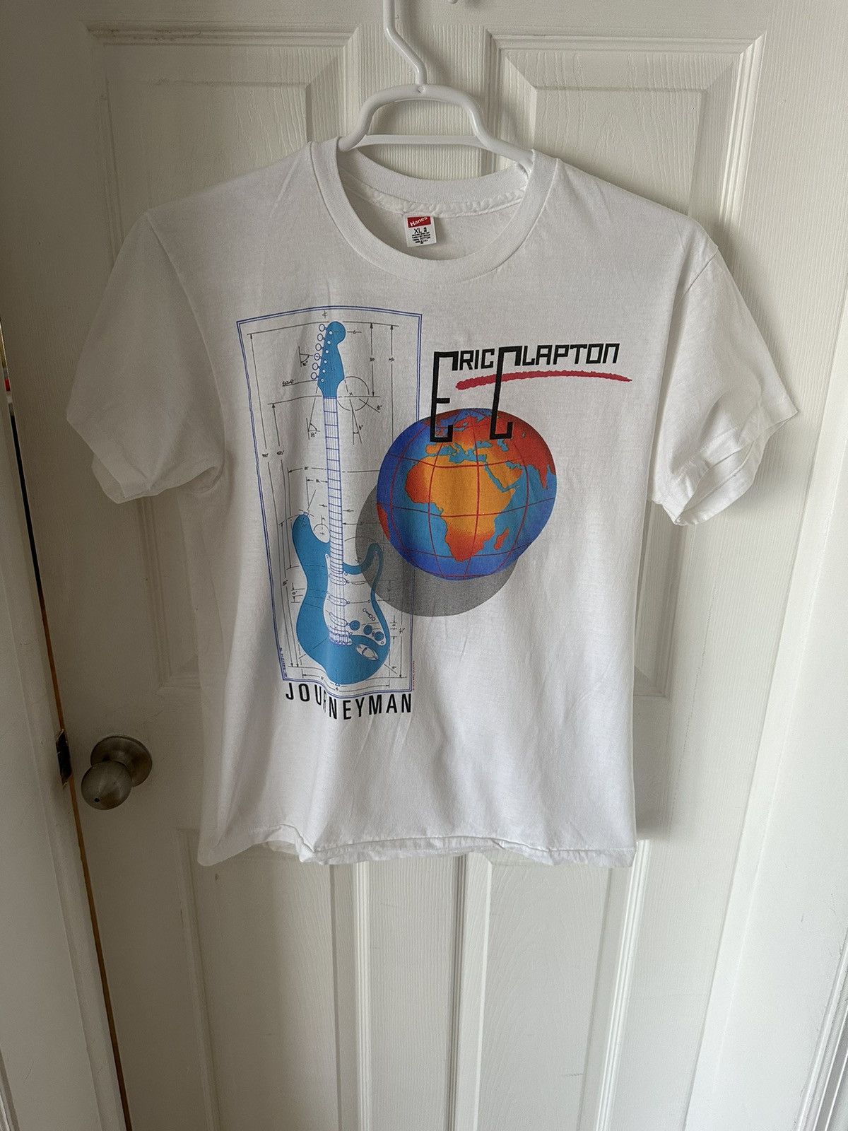 ERIC CLAPTON JOURNEYMAN TOUR 1990 Tシャツ L Rare VTG Eric Clapton