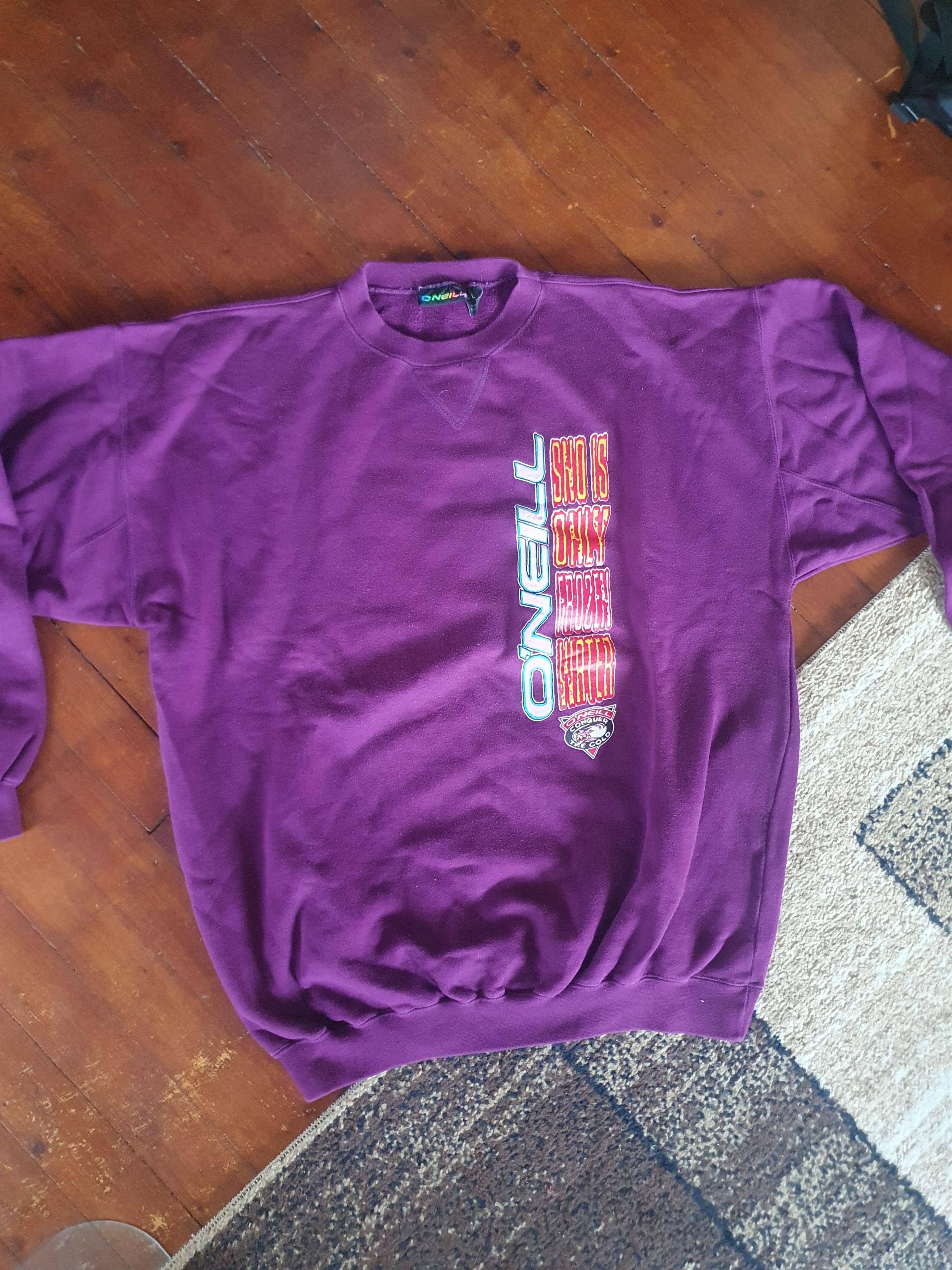 O'Neill O'neill Sno Is Only Frozen Water Vtg Sweatshirt sz L Size US L / EU 52-54 / 3 - 3 Thumbnail