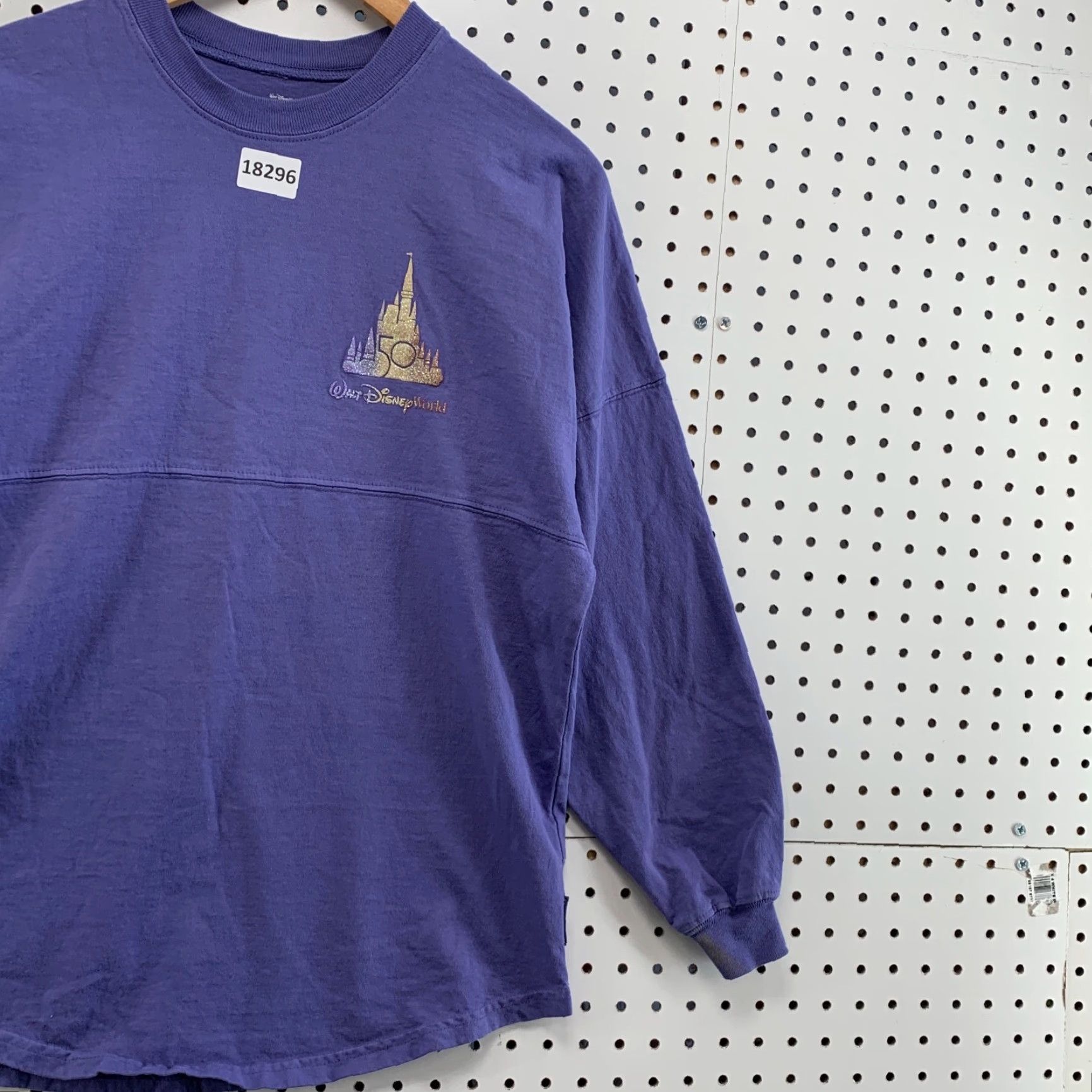 Disney VINTAGE Walt Disney Spirit Jersey T-Shirt 50th Anniversary Castle Purple XS Unisex Adults Size US XS / EU 42 / 0 - 5 Thumbnail