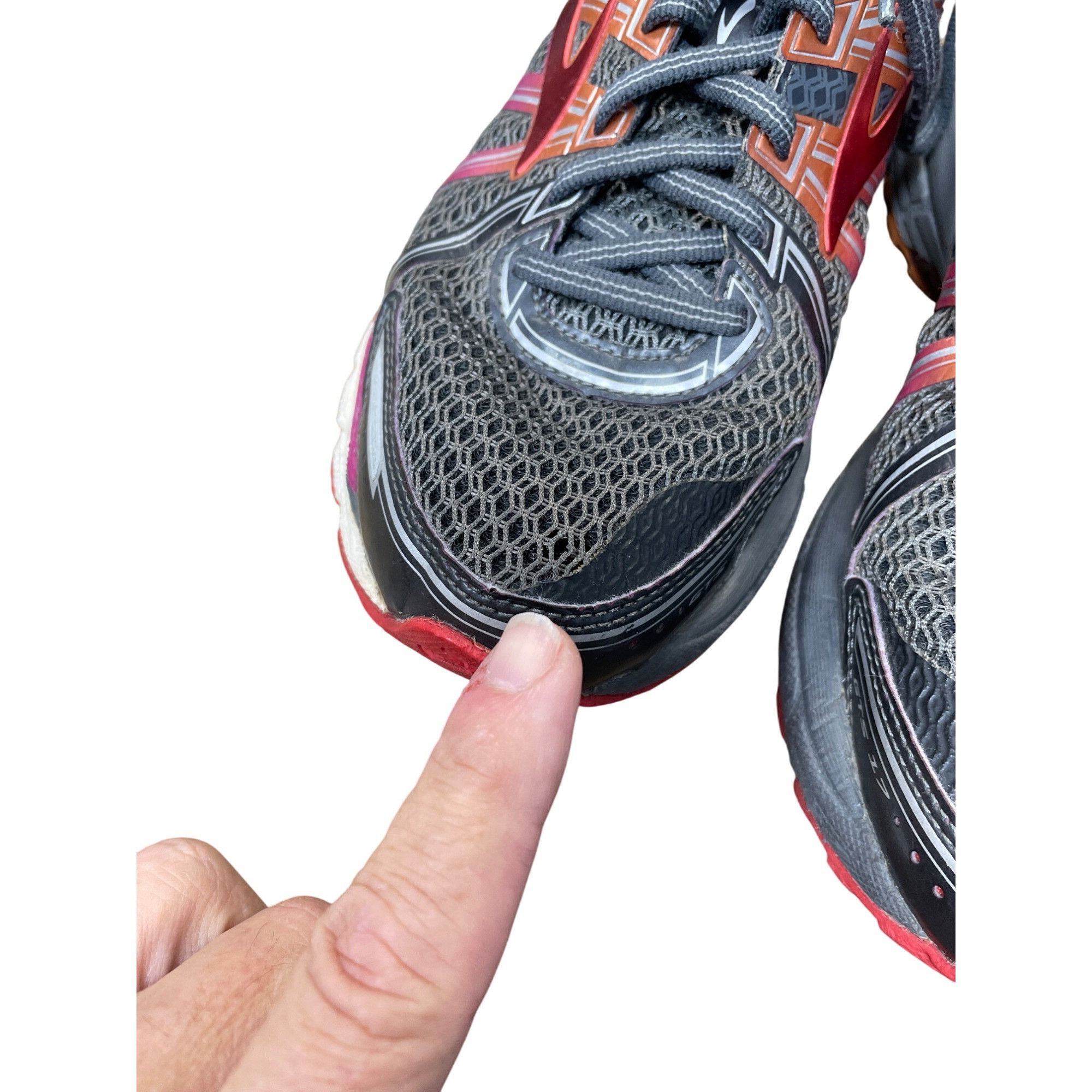 Asics Brooks GTS 17 Womans pink gray running sneakers SZ 9D SKU 94 Size US 9 / IT 39 - 15 Thumbnail
