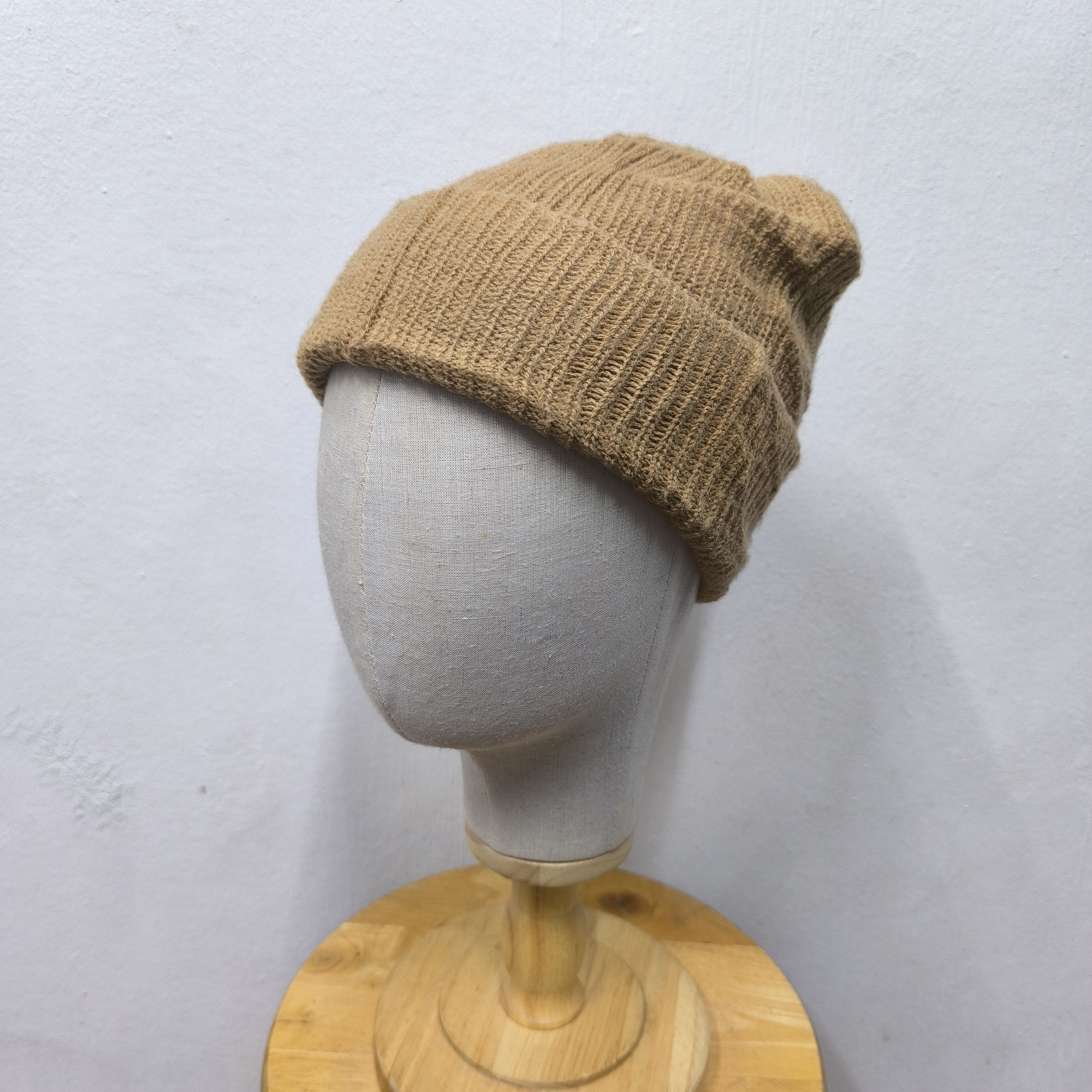 Vintage 💥 Vintage made in usa plain short beanie hat Size ONE SIZE - 2 Thumbnail