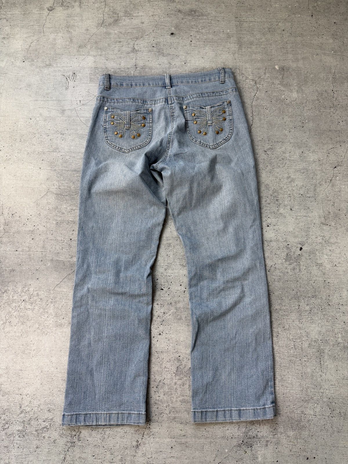 Japanese Brand CRAZY Mega Flared Y2K Jeans / Streetwear Style Avant Garde Size US 32 / EU 48 - 1 Thumbnail
