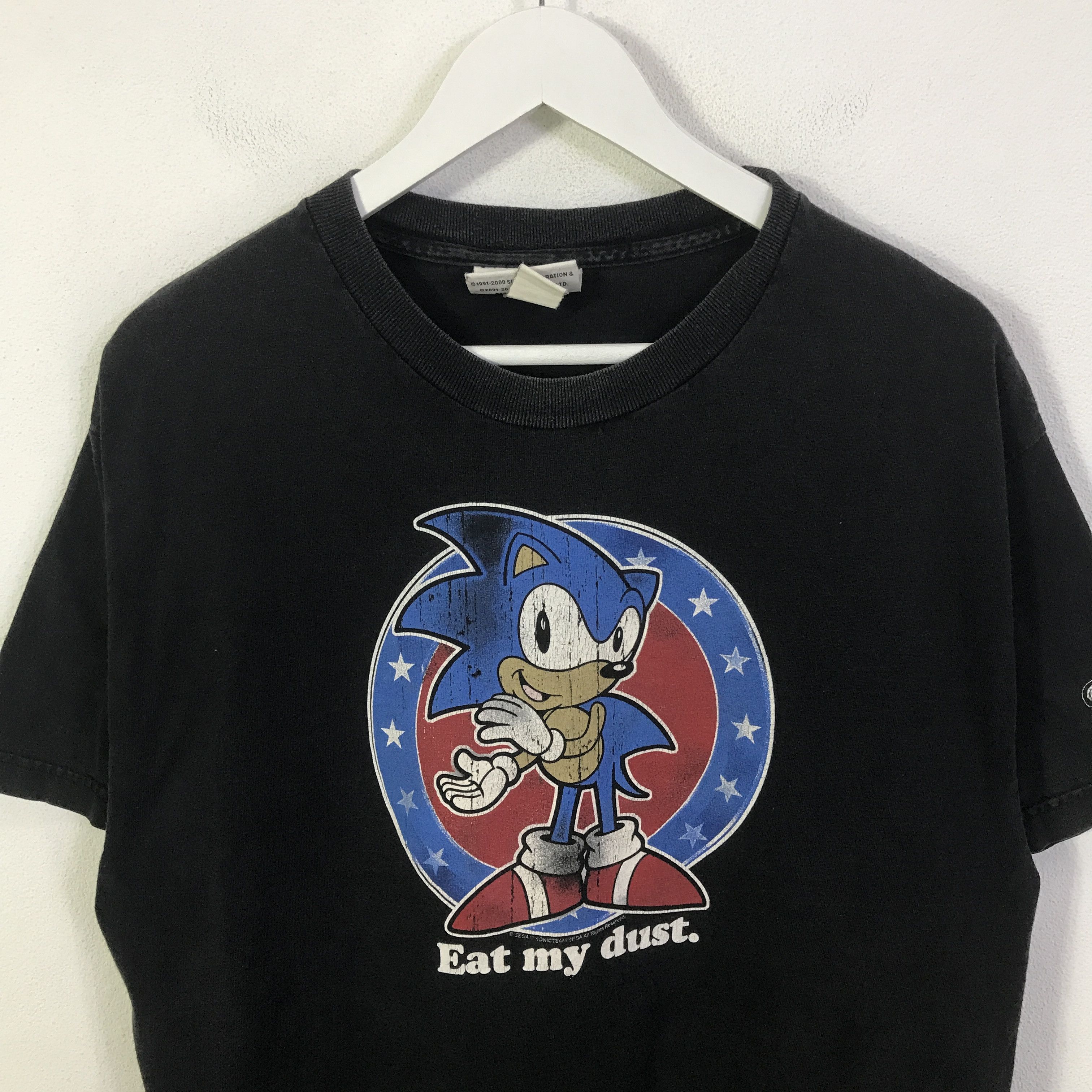 Cartoon Network Vintage Sonic The Hedgehog Cartoon Faded t-shirt K93B32 Size US L / EU 52-54 / 3 - 2 Thumbnail