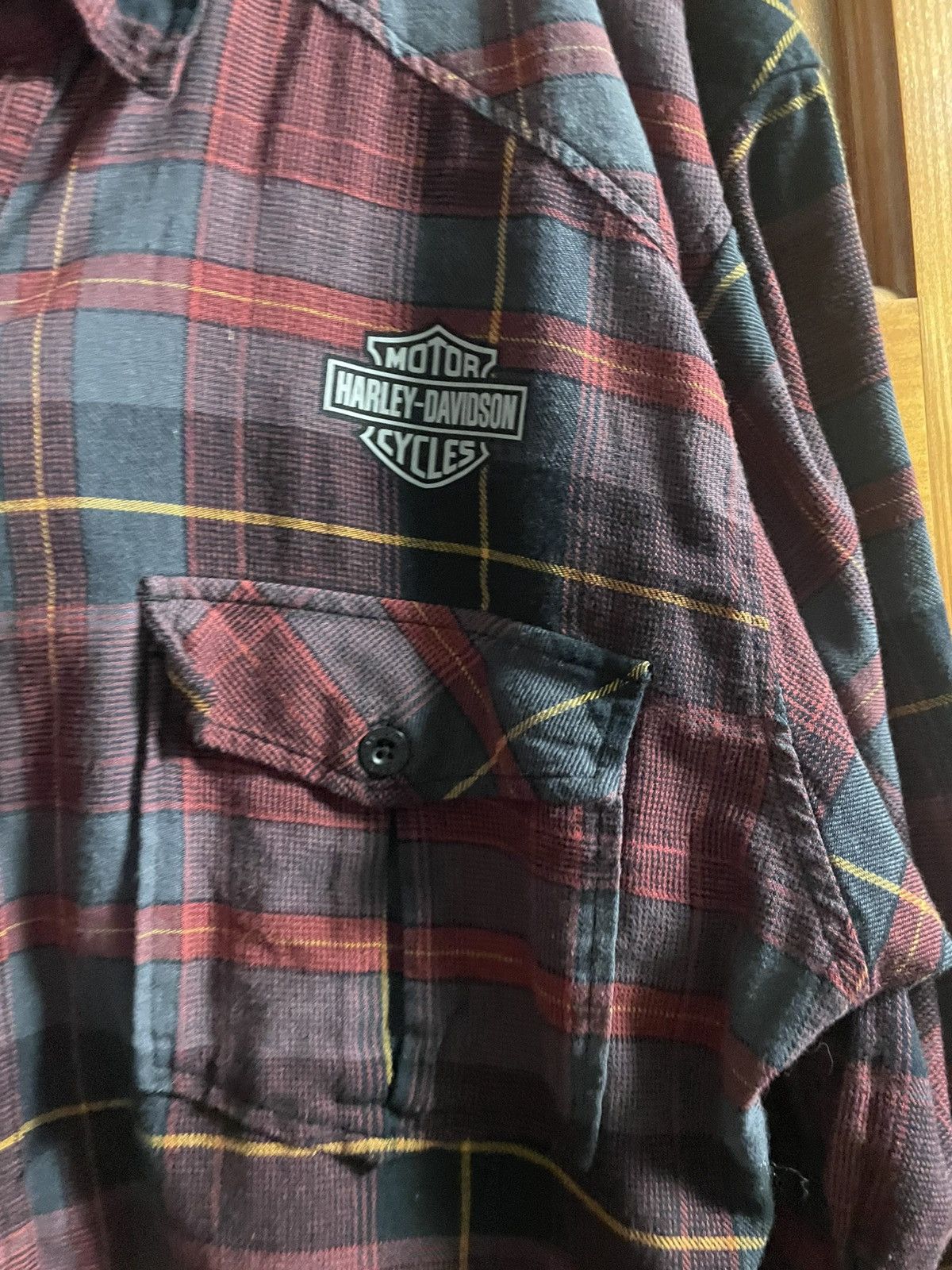 Harley Davidson × Vintage Harley Davidson Flannel Size US XL / EU 56 / 4 - 3 Thumbnail