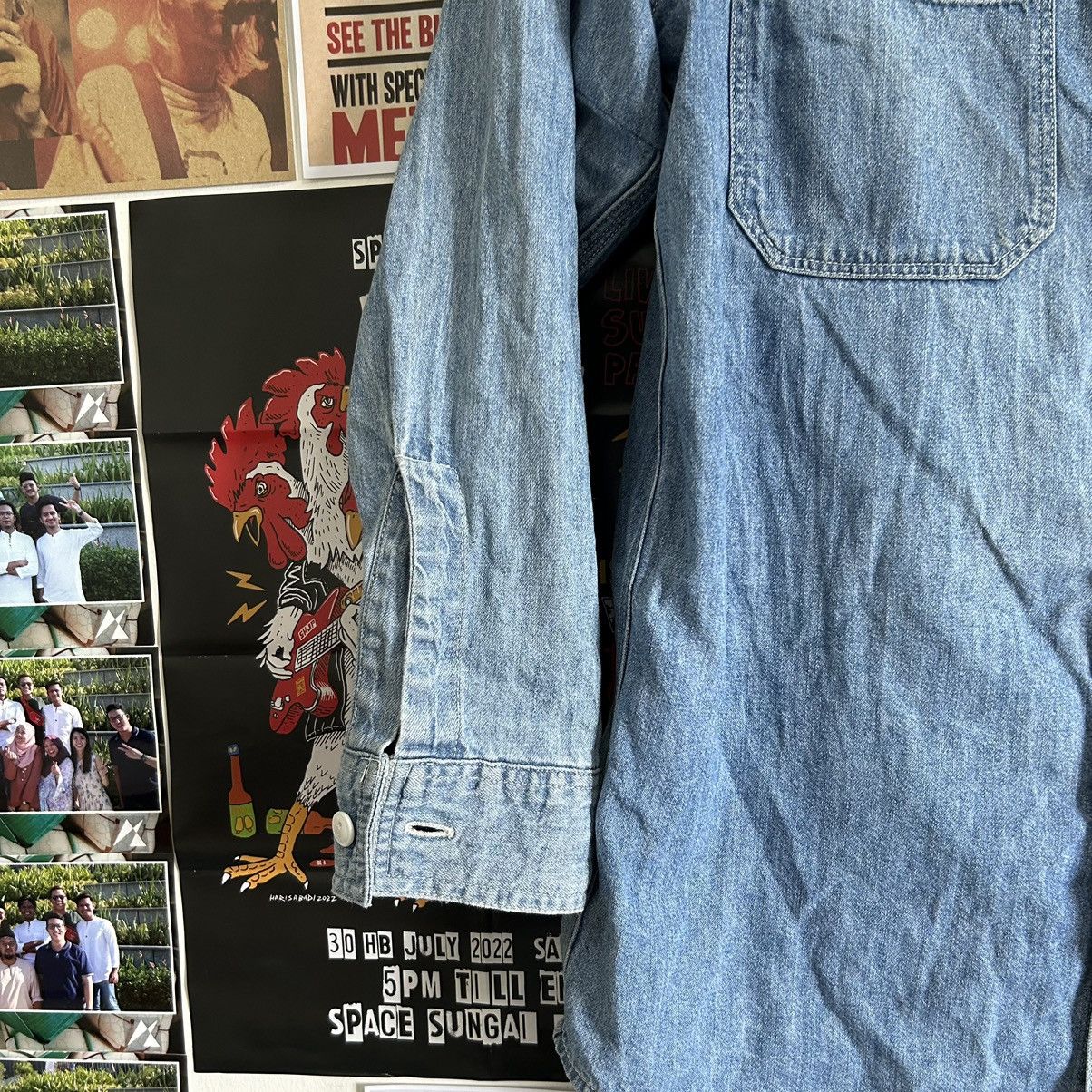 Edwin Vintage Edwin 90s Blue wash Denim Shirt Size US L / EU 52-54 / 3 - 4 Thumbnail