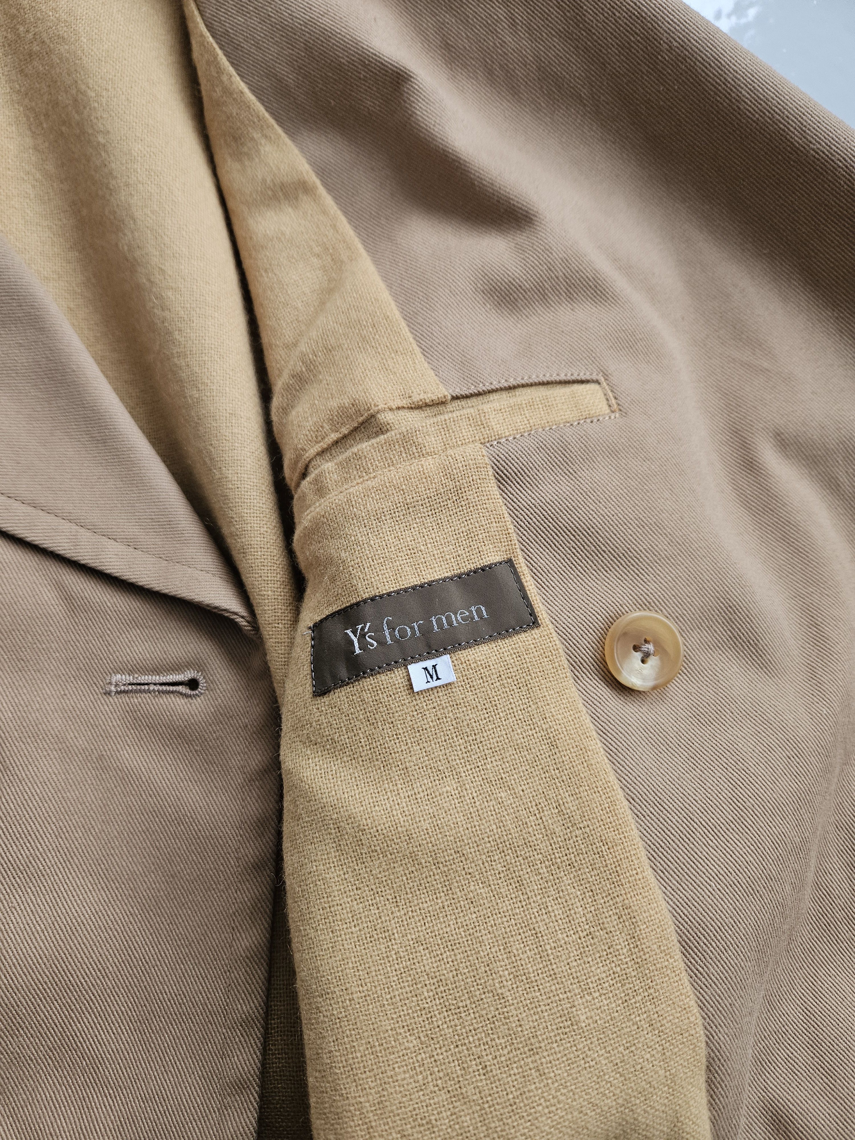 Y's for Men Yohji Yamamoto Y's double breasted reefer jacket peacoat Size US M / EU 48-50 / 2 - 15 Thumbnail