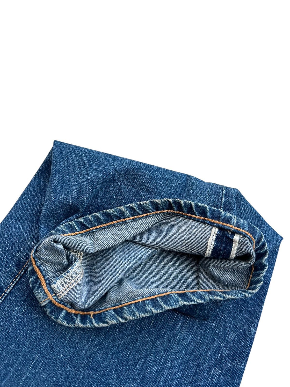 Lee × Vintage 90s Lee Cowboy Union Made Mud Denim Selvedge Jeans Size US 36 / EU 52 - 15 Thumbnail