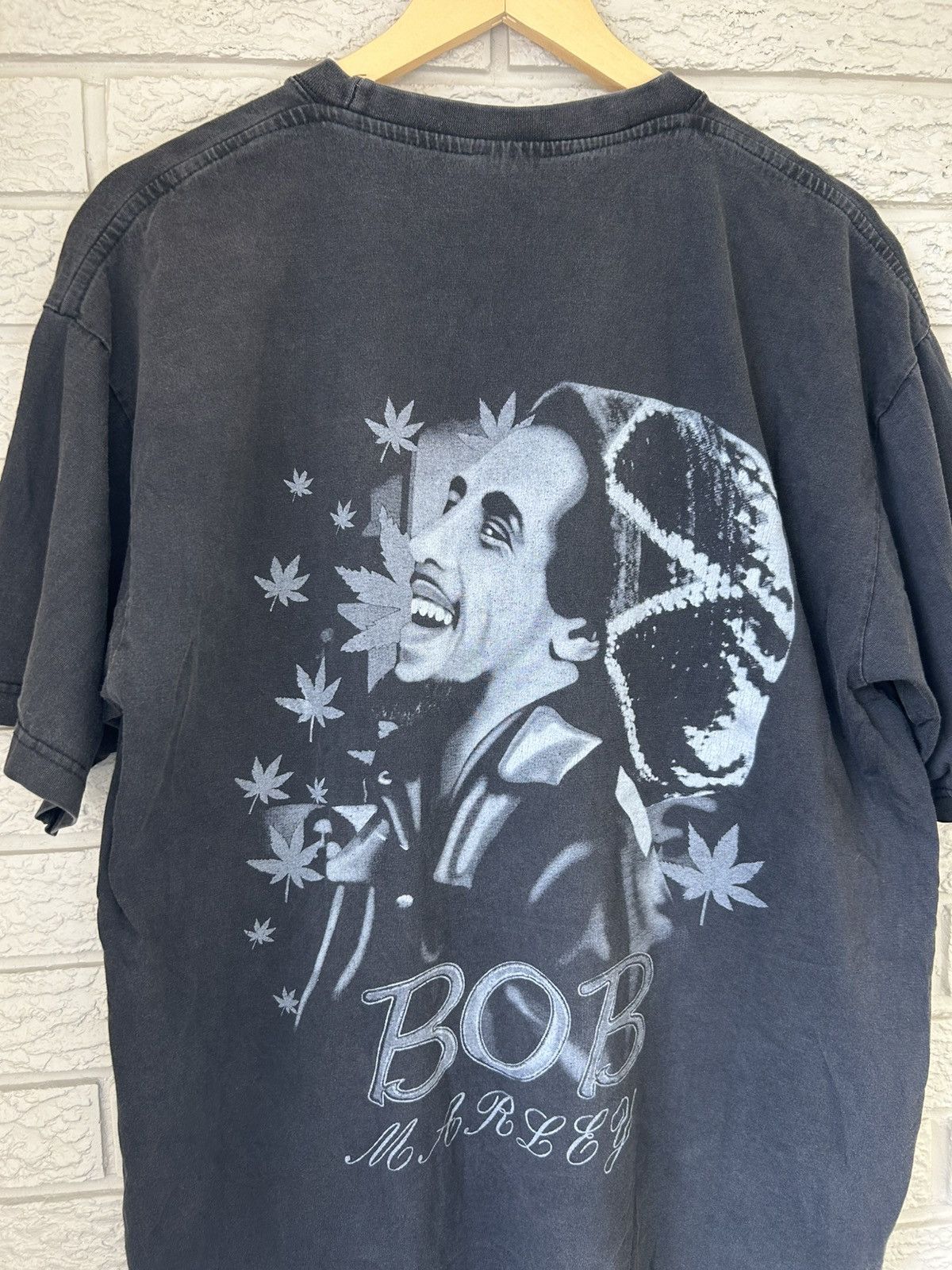 Bob Marley Vintage Faded Bob Marley Weed Rap Tee Size US XL / EU 56 / 4 - 4 Thumbnail