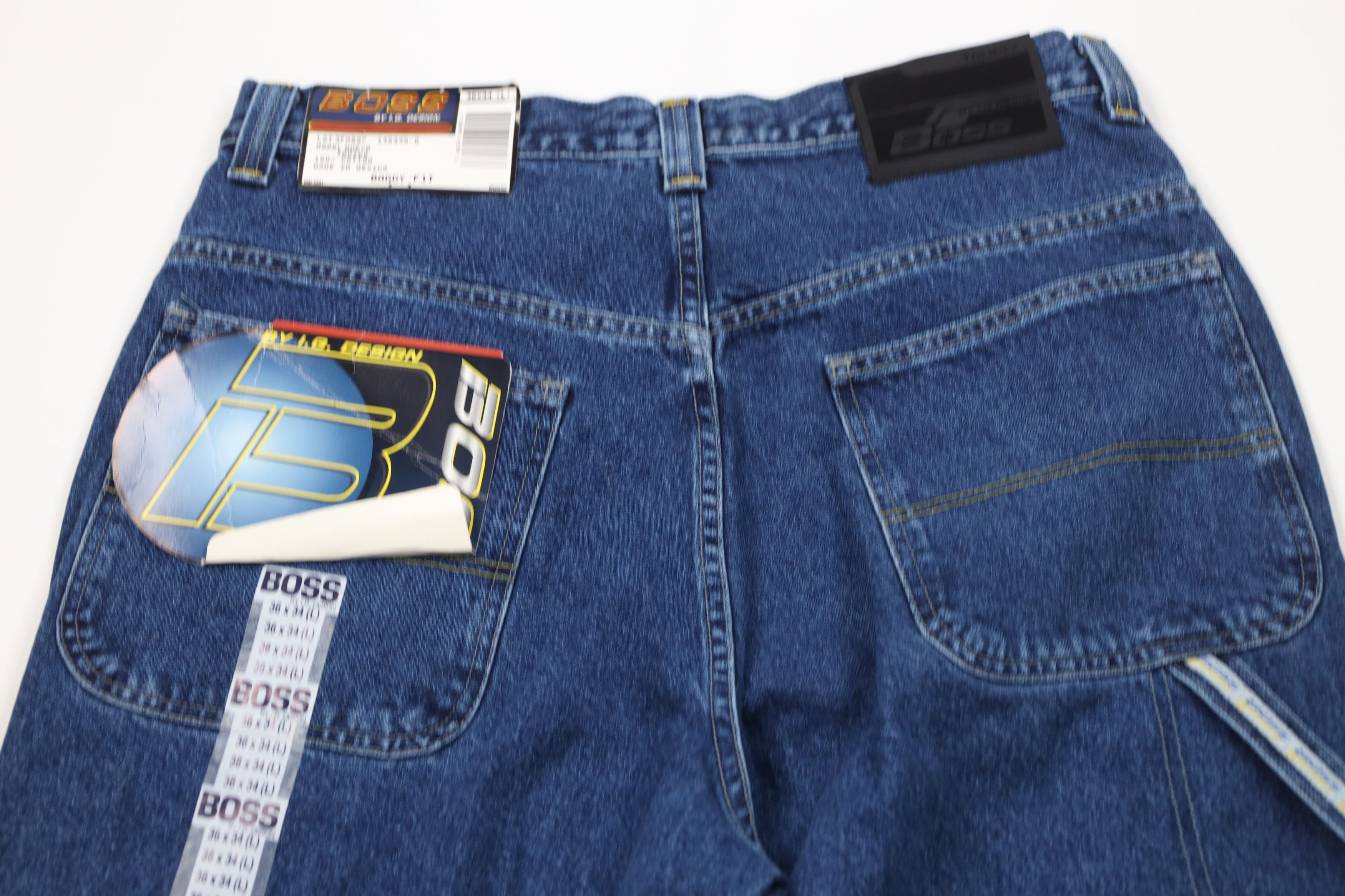 Vintage Deadstock Vintage 90s Boss Wide Leg Skateboard Denim Jeans Size US 36 / EU 52 - 12 Thumbnail