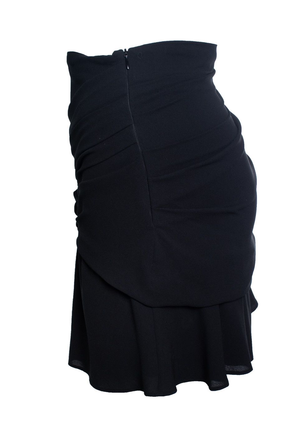 Iro IRO, draped Lussac skirt in black Size 26" / US 2 / IT 38 - 2 Thumbnail