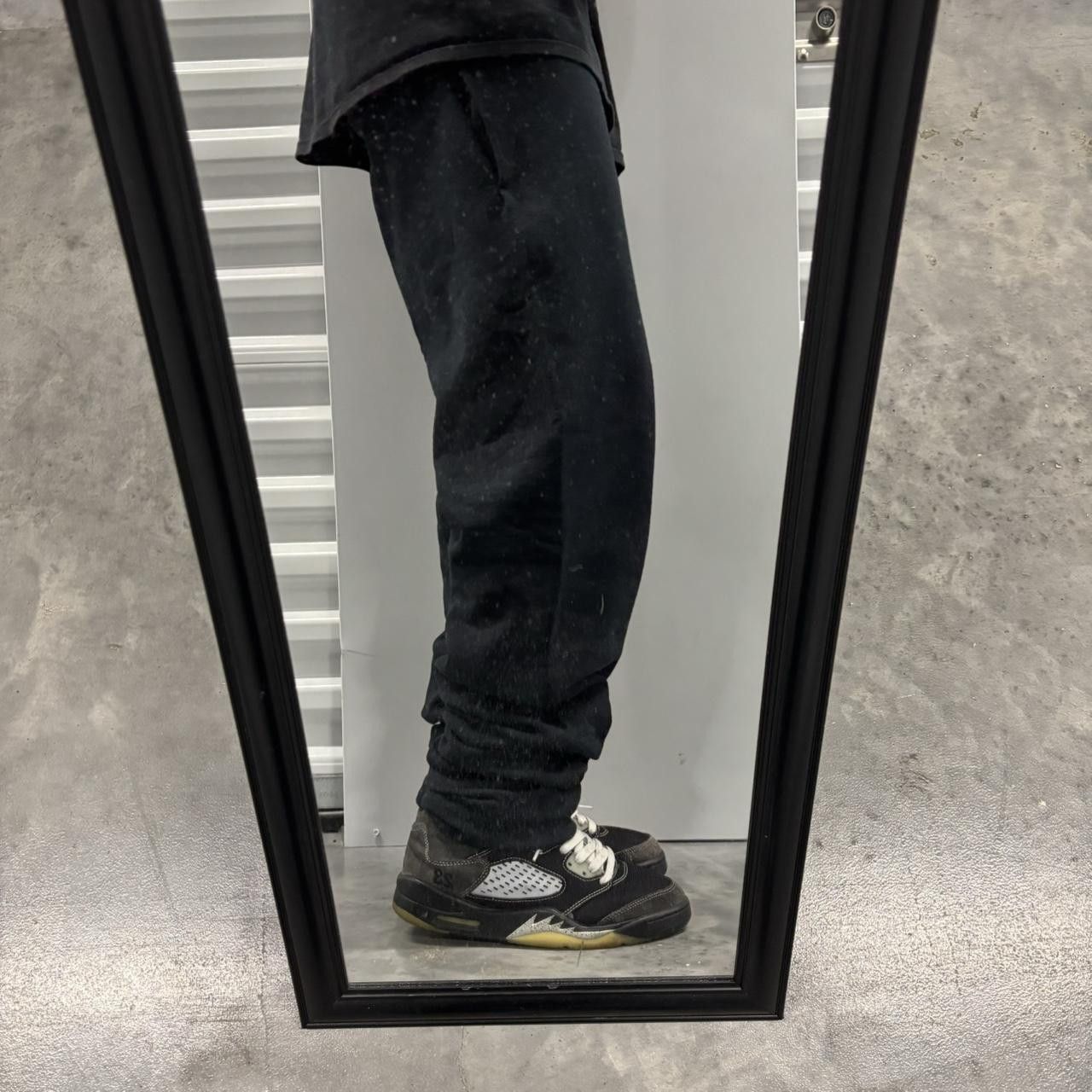 Japanese Brand × Vintage Crazy Vintage Y2K/2000s Black Essential Sweatpants! Size US 30 / EU 46 - 2 Thumbnail