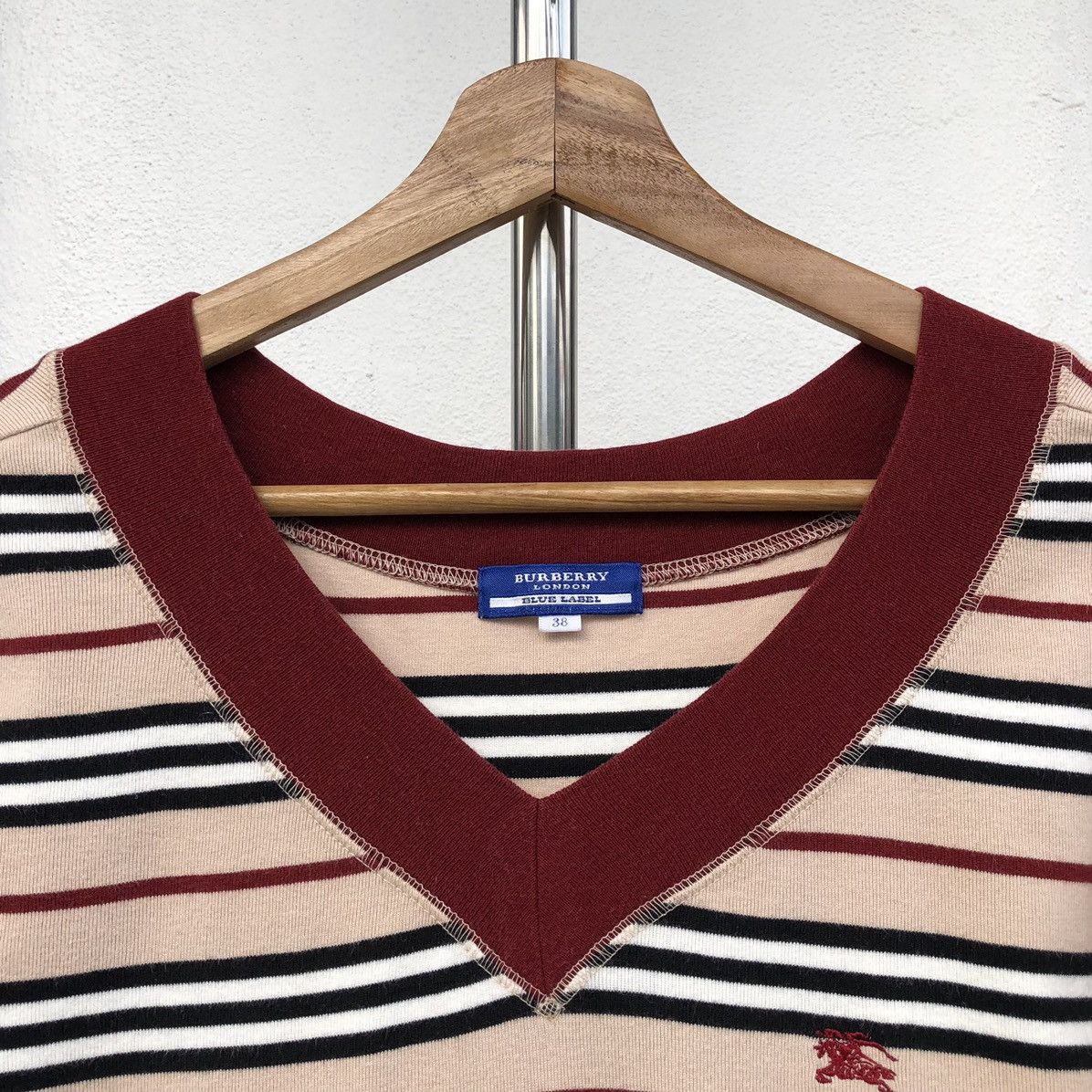 Burberry Burberry Blue Label Embroidered Logo Checked Shirt Size S / US 4 / IT 40 - 3 Thumbnail