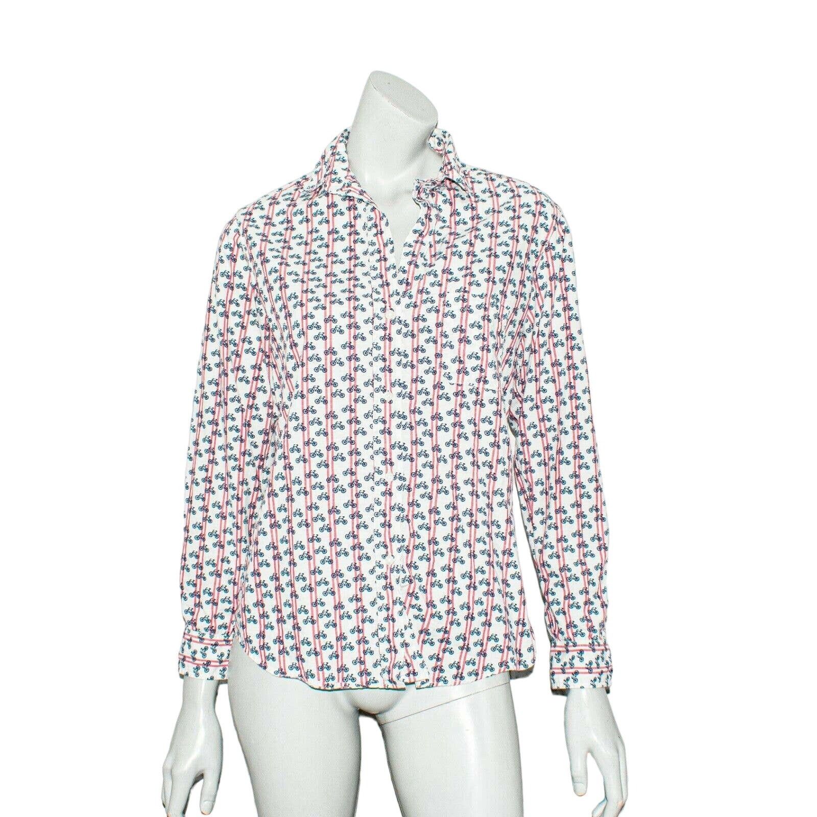 Anthropologie GRAYSON The HERO Bicycles Print Button up Shirt Size M / US 6-8 / IT 42-44 - 9 Thumbnail