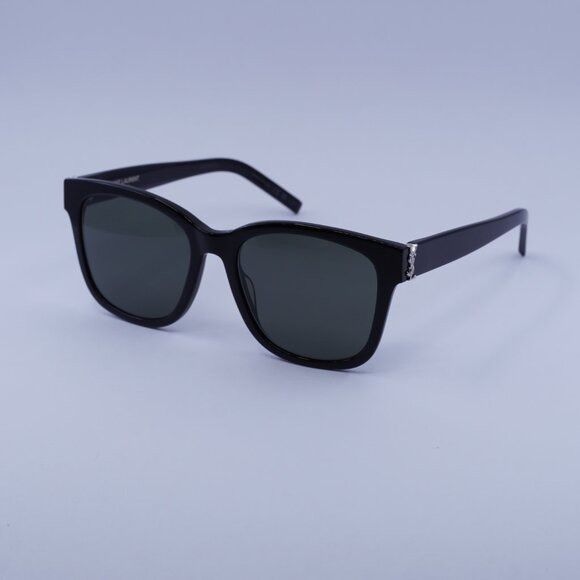 Saint Laurent Paris Saint Laurent SLM68 001 Sunglasses Black Square Frame Size ONE SIZE - 4 Thumbnail