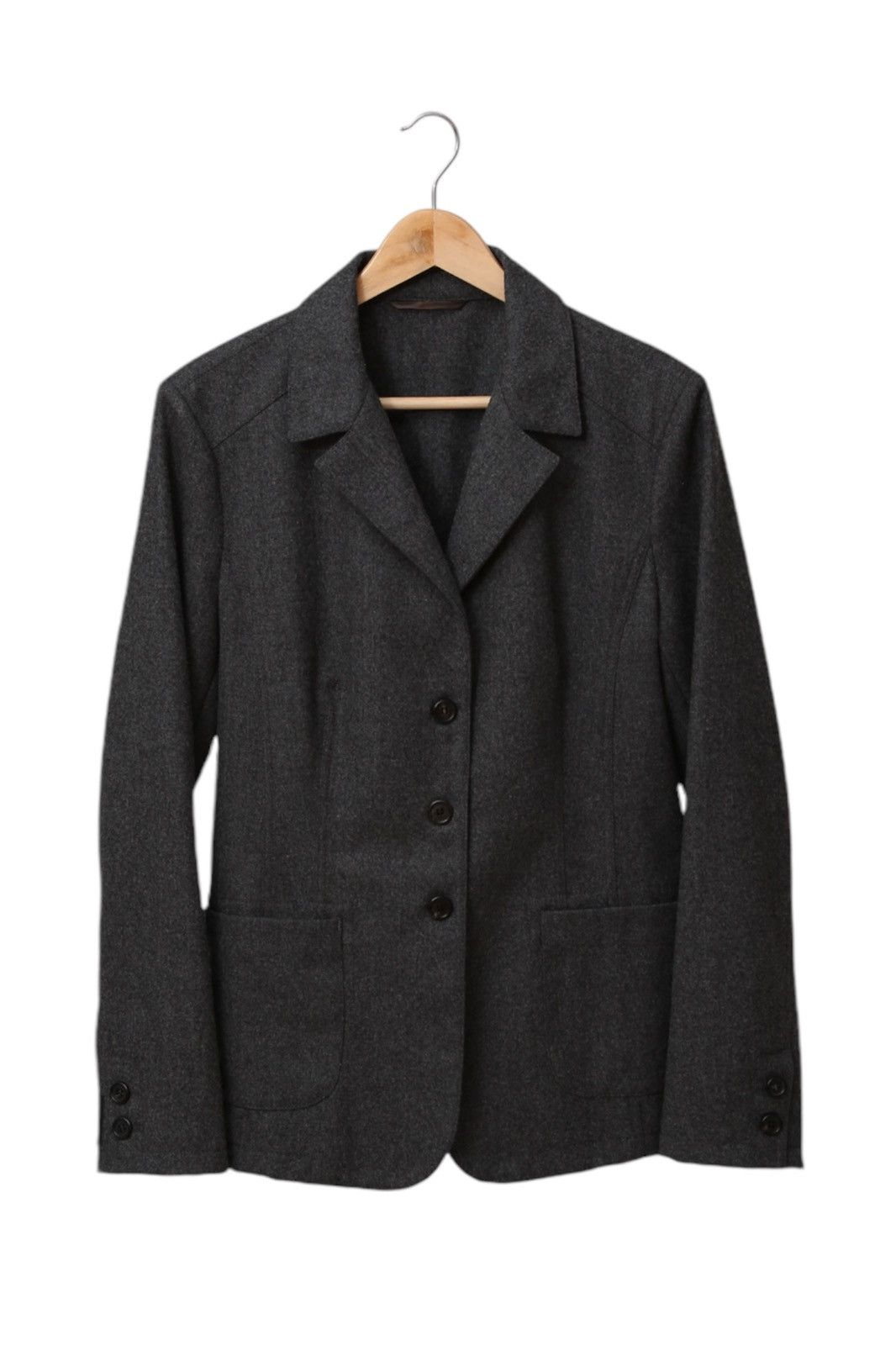 Prada × Vintage Vintage Prada women wool coat grey Size M / US 6-8 / IT 42-44 - 1 Thumbnail