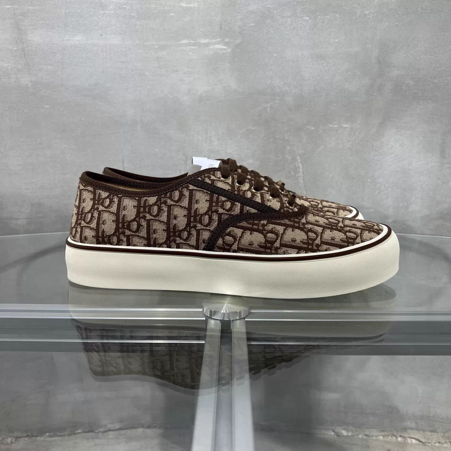 Dior Dior Saltwind Brown Monogram Low Top Sneakers 44 Size US 11 / EU 44 - 4 Thumbnail