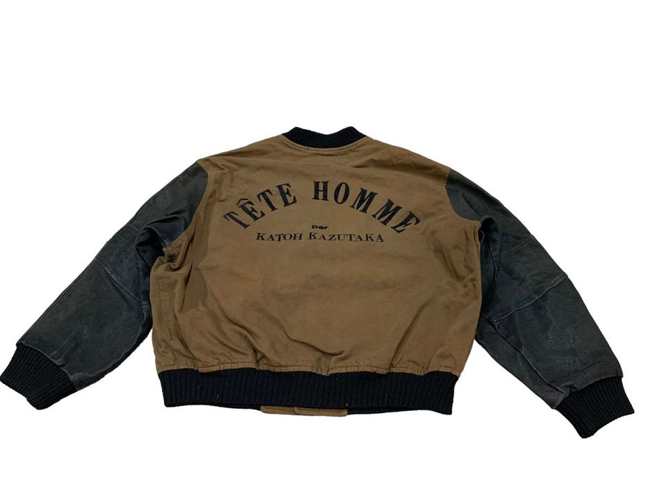 Vintage Archive collection issey miyake tete homme varsity jacket